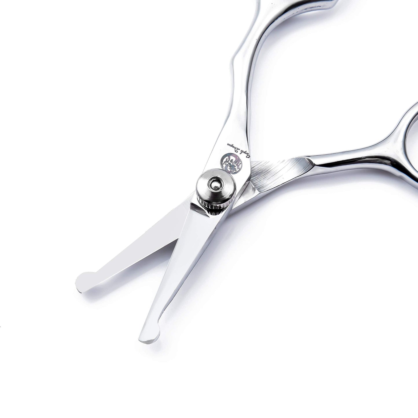 4.5 inch Pet Safety Grooming Small Ball Tip Facial Scissors for Nose, Ear, Face, Paw Hair