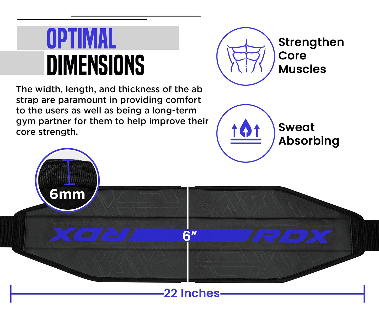 RDX AB Straps for Pull Up Bar Hanging (Pair), Maya Hide Leather, Abdominal Muscle Building Padded Arm Support Slings with D-Ring Strap, Leg Raise Exercise Fitness Workout Strength Training, Men Women