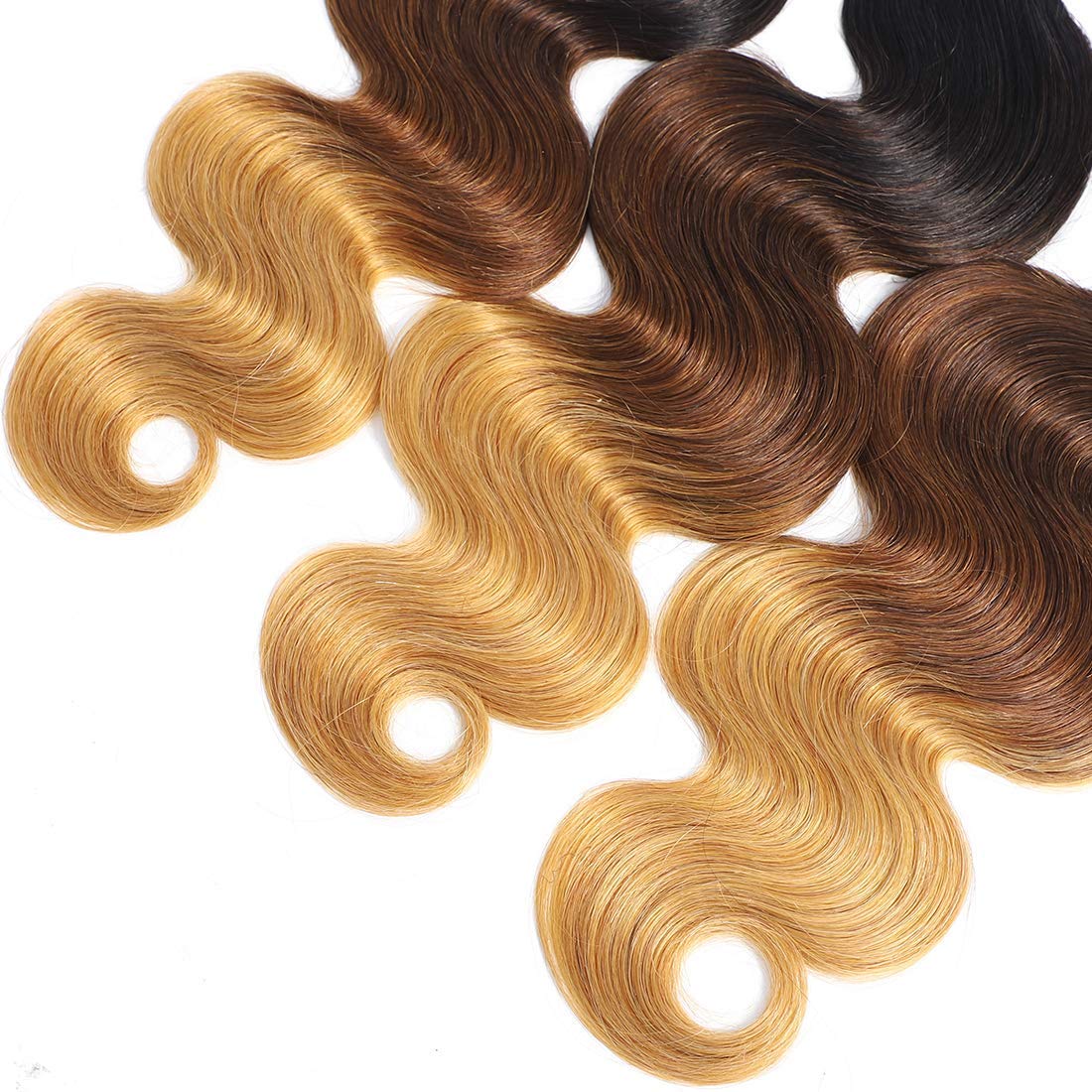 1B/4/27 Ombre Human Hair Body Wave Bundles 12 14 16inch Brazilian Ombre Human Hair Body Wave 3 Bundles 1B/4/27 Human Hair Weaves Extensions Body Wave Bundles