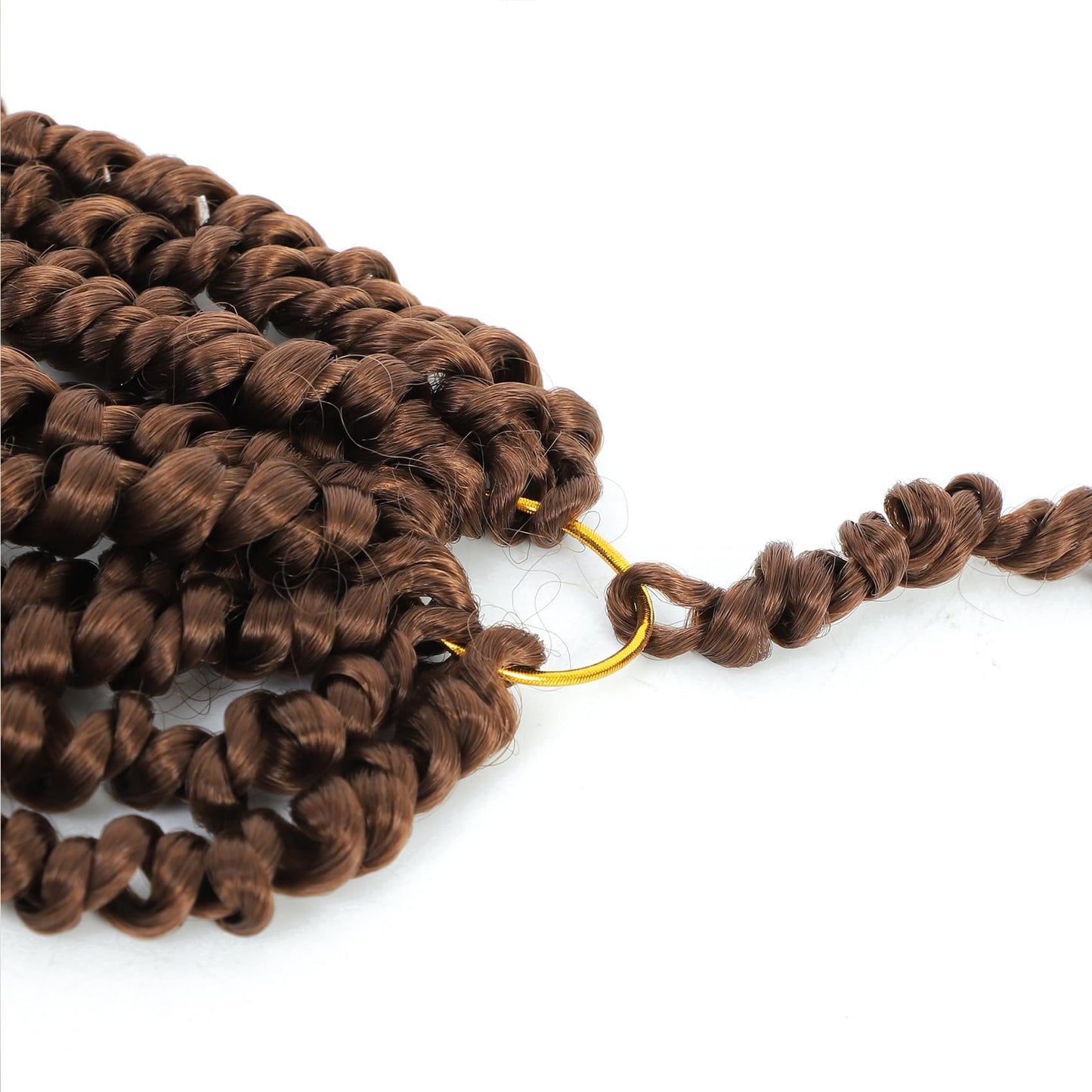 Passion Twist Hair 10 Inch 8 Packs, Pre Twisted Passion Twist Crochet Hair For Black Women, Pre Looped Passion Twist Curly Crochet Hair, Short Crochet Passion Twist Hair (10 Inch (Pack of 8), 30#)