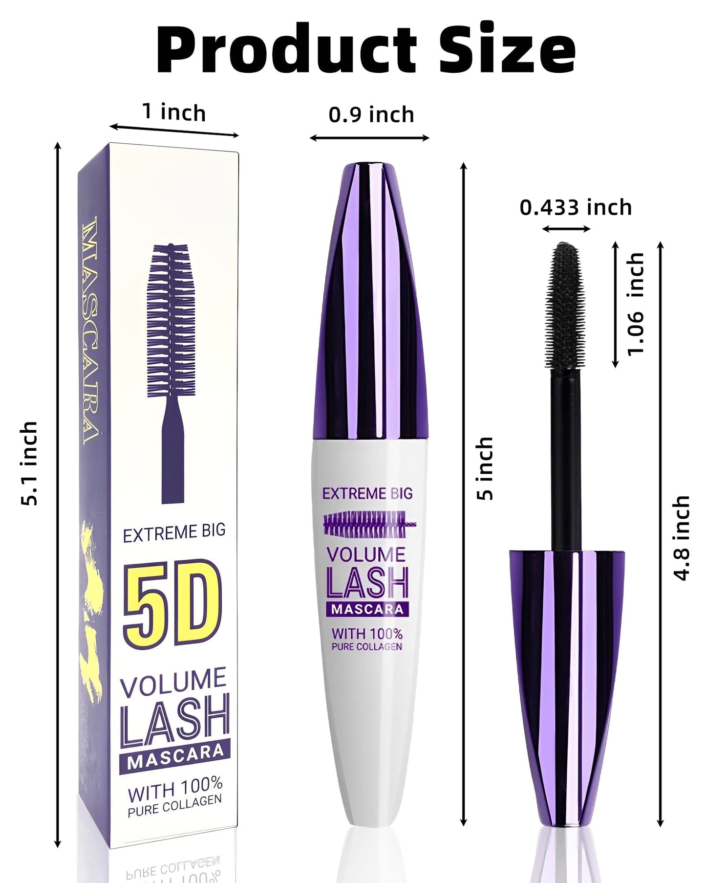 5D Green Red Mascara for Eyelashes,Longlasting Waterproof Smudge-Proof Colored Mascara Volume and Length, Volumizing Curling Fiber rimel de pestañas, Cosplay Party Stage Eye Makeup for Women Girl