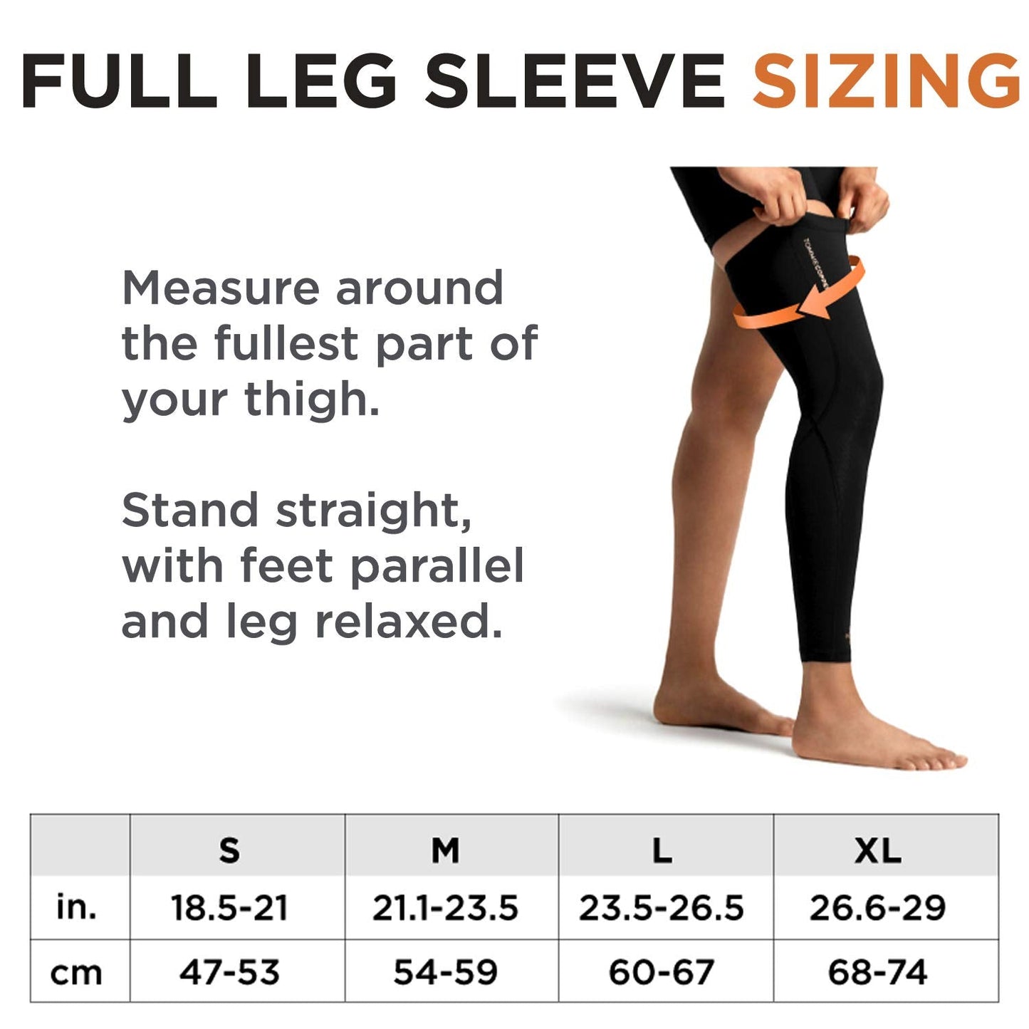 Tommie Copper Performance Compression Leg Sleeve, Unisex, Men & Women | Breathable Support for Muscle Fatigue & Recovery - Black - Small