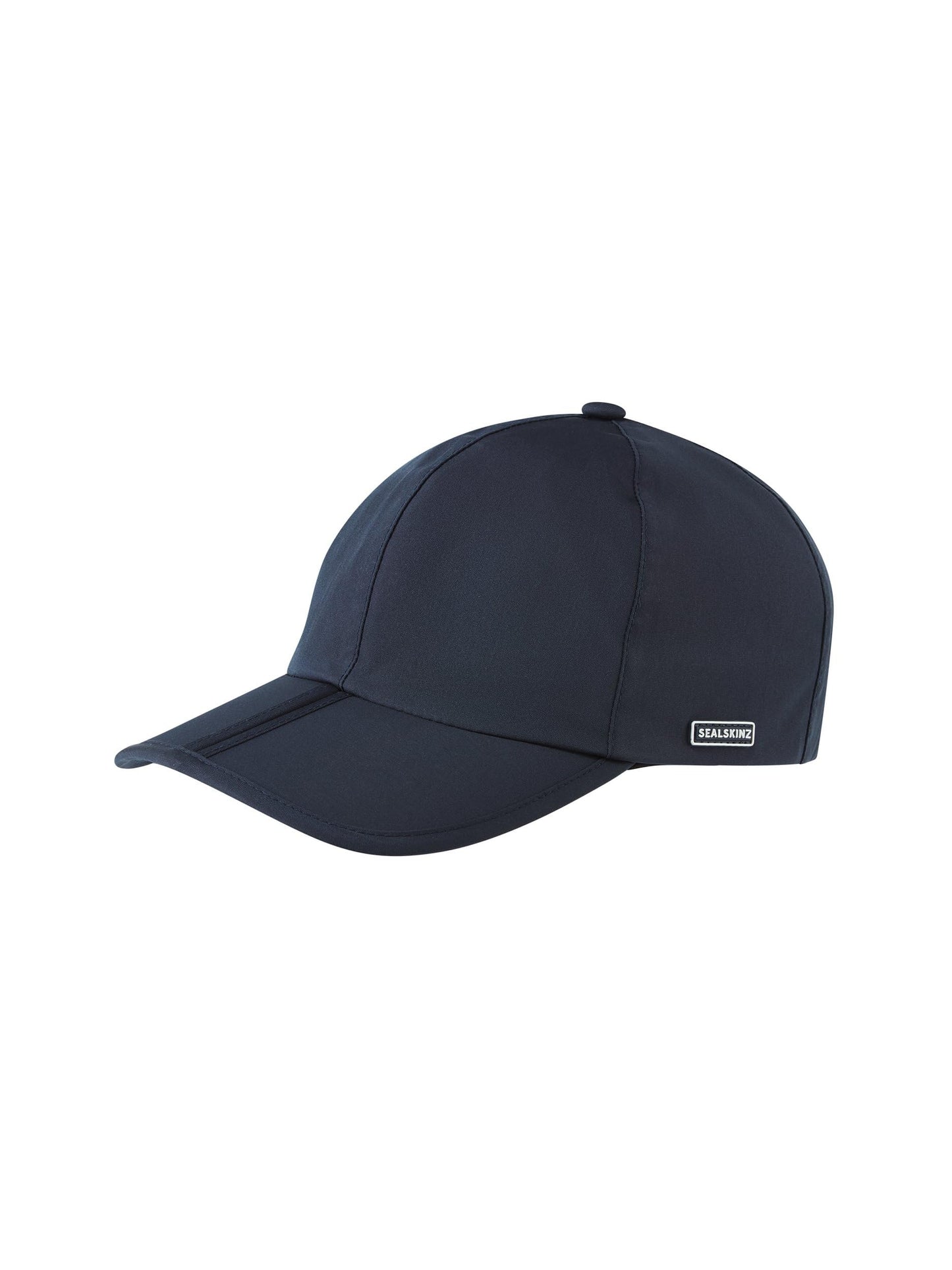 SEALSKINZ Unisex Salle Waterproof Foldable Peak Cap, One Size, Navy, V1
