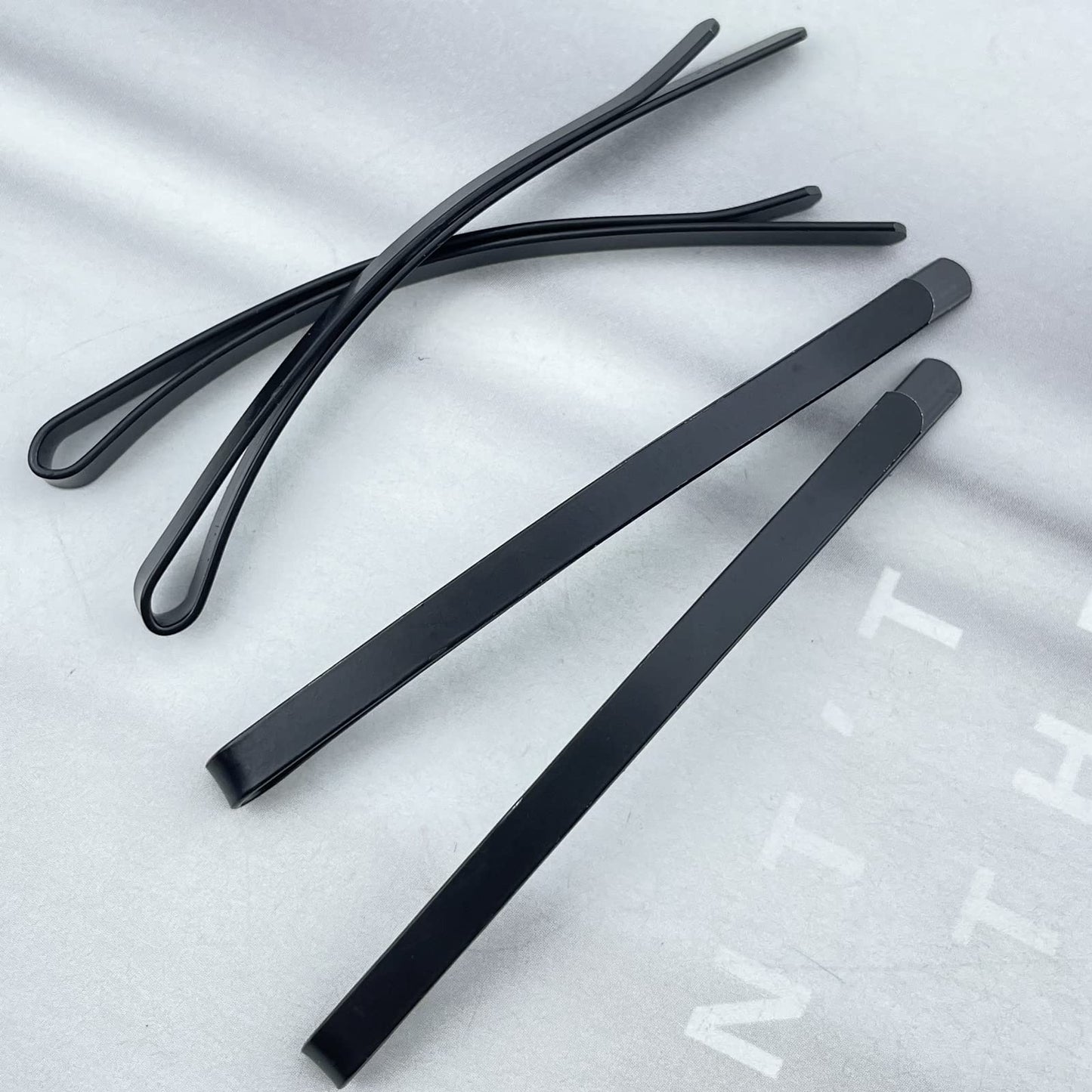 50 Black Jumbo Bobby Pins, 2.56 Inch Metal Hair Clips Hair Pin Bobby-pins Hairpins Hair Accessories for Women Thick Long Updo Hair Style