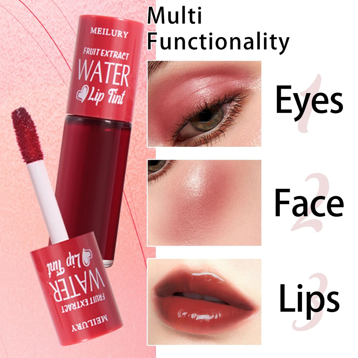 7 Colors Lip Tint Stain Set, Watery Lip Stain Mini Liquid Matte Lipstick, Multi-use Lip Cheek Tint, Moisturizing Plump Lip Gloss, Lightweight Non-Sticky, Long Lasting, Vivid Lip Makeup (7 Colors)