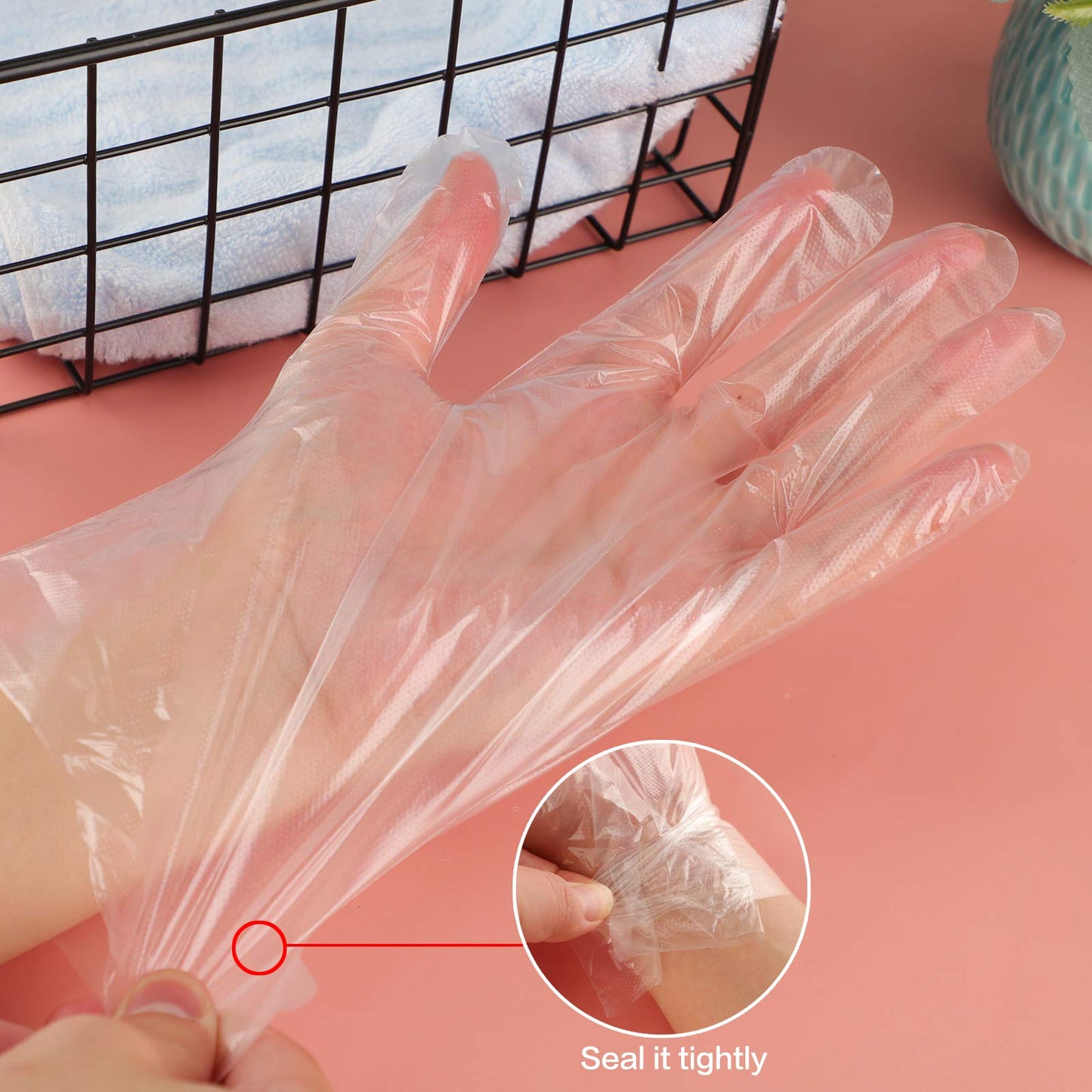 200 Counts Paraffin Wax Bath Liners for Hand & Foot, Niubow Plastic Hot Wax Therapy Bags Covers for Heated Mitts Treatment & Foot Therabath (100pcs Booties & Gloves)