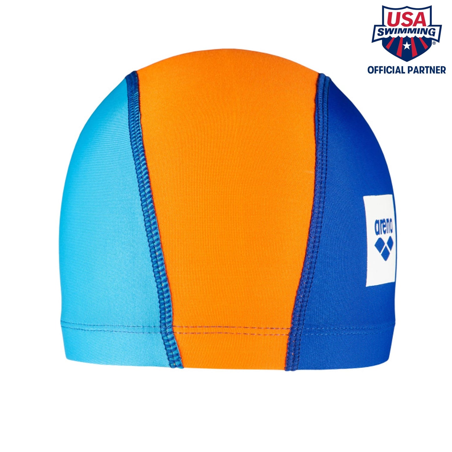 Arena unisex adult Arena Unix II Kids Swimming Swim Cap, BLUE-ORANGE-LIGHTBLUE, FR Taille Unique Taille Fabricant TU US