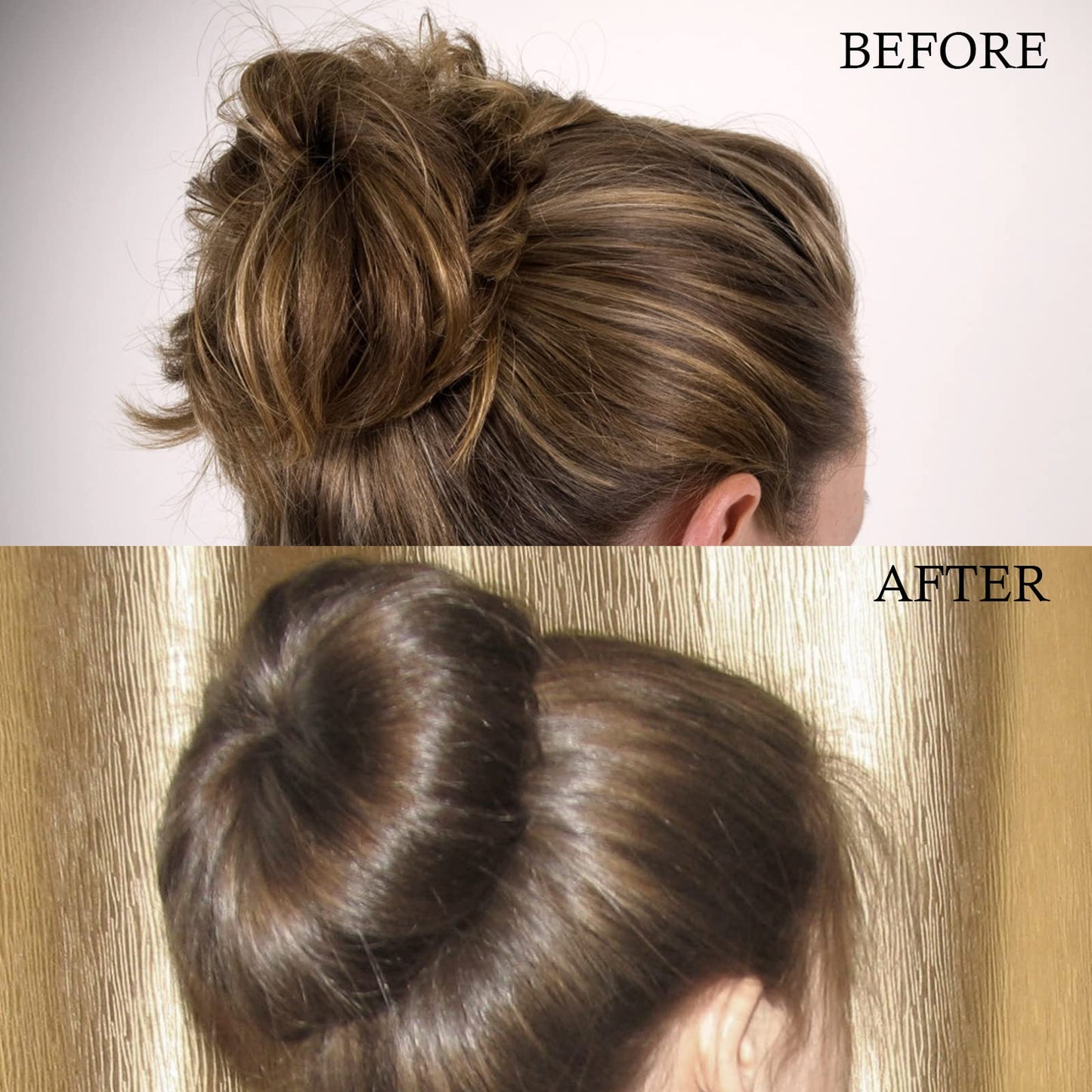 Boobeen 4 Piece Hair Bun Maker for Women DIY Girls - French Snap Roll Twist Donut Hairstyle Tool for Long Hair (4 colors B)
