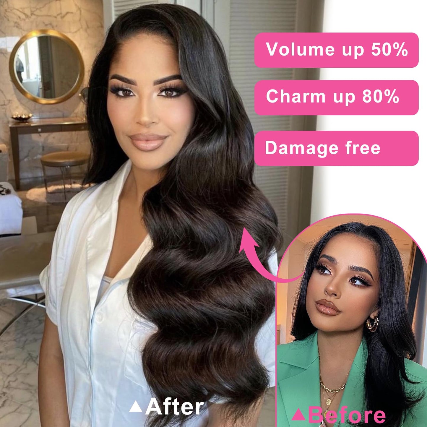 12A Body Wave Bundles Human Hair 20 22 24 Inch Human Hair Bundles Body Wave 3 Bundles 100% Unprocessed Brazilian Virgin Hair Bundles Deals Human Hair Extensions Natural Color