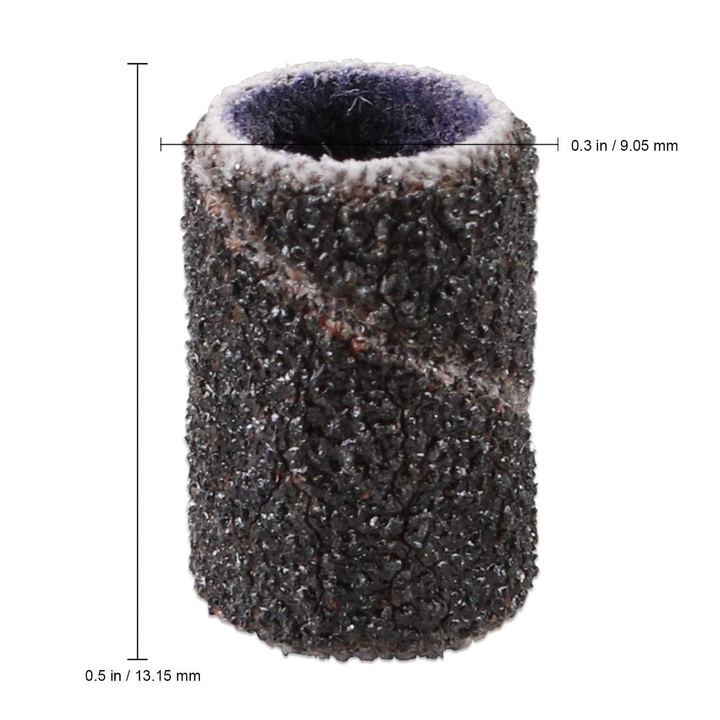 100 Pcs Large Black Nail Drill Bits Sanding Bands for Nail Drill 80 Coarse Grit – Nail File for Acrylic Nail Gel Manicures Pedicure