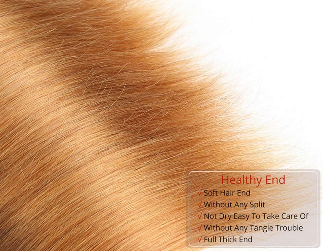1B/4/27 Hair 3 Bundles Straight Bundles Ombre Brazilian Remy Human Hair Bundle Honey Blonde and Brown And Blonde Bundle Three Tone Hair Weave Real Unprocessed Virgin Hair 3 Bundles 24 26 28 Inch