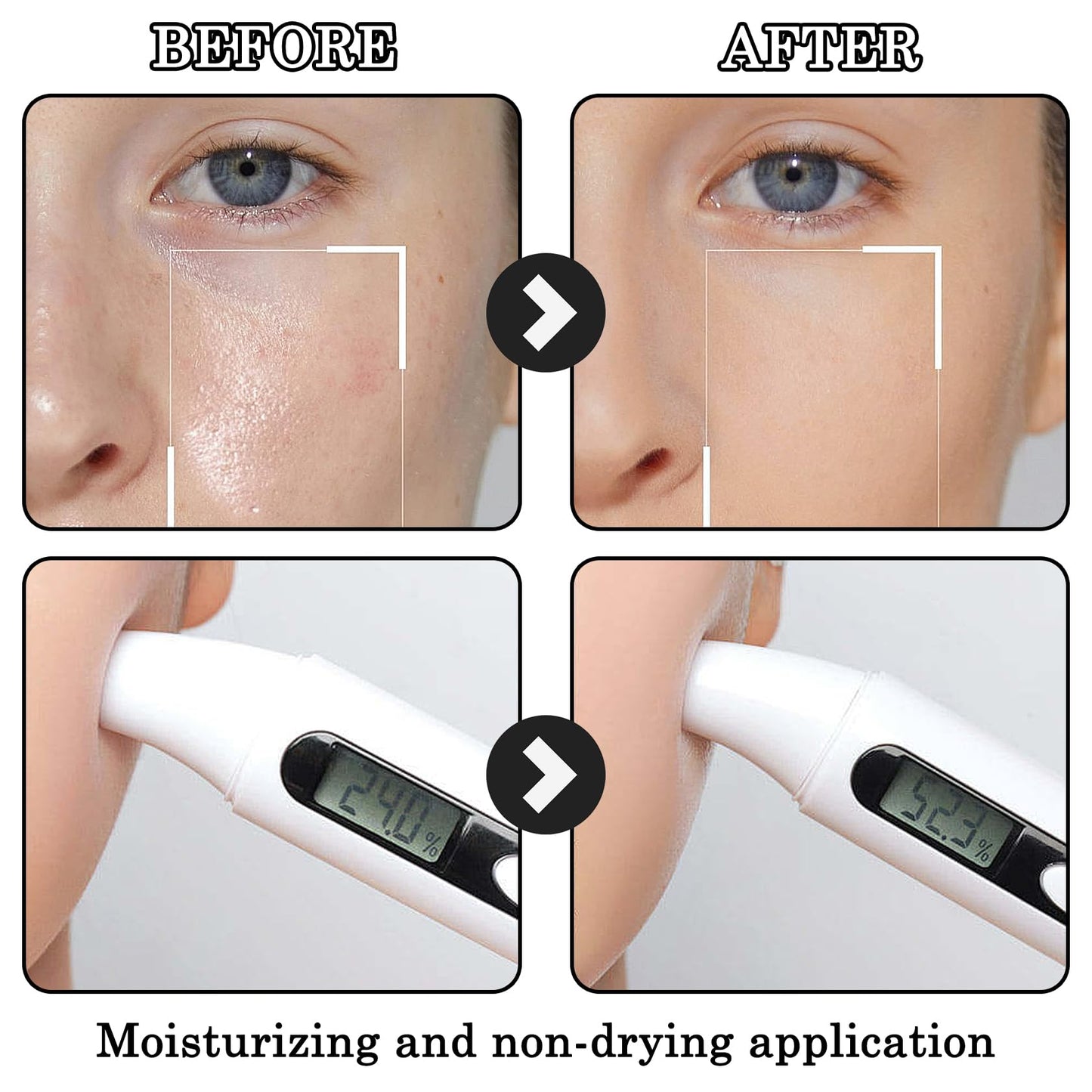 2PCS Full Coverage Concealer Foundation Set,Moisturizing BB Cream,Long Lasting Hydrating Lightweight CC Cream with Makeup Brush,Oil Control Face Moisturizer SPF 50 PA++++ Sunscreen(E)