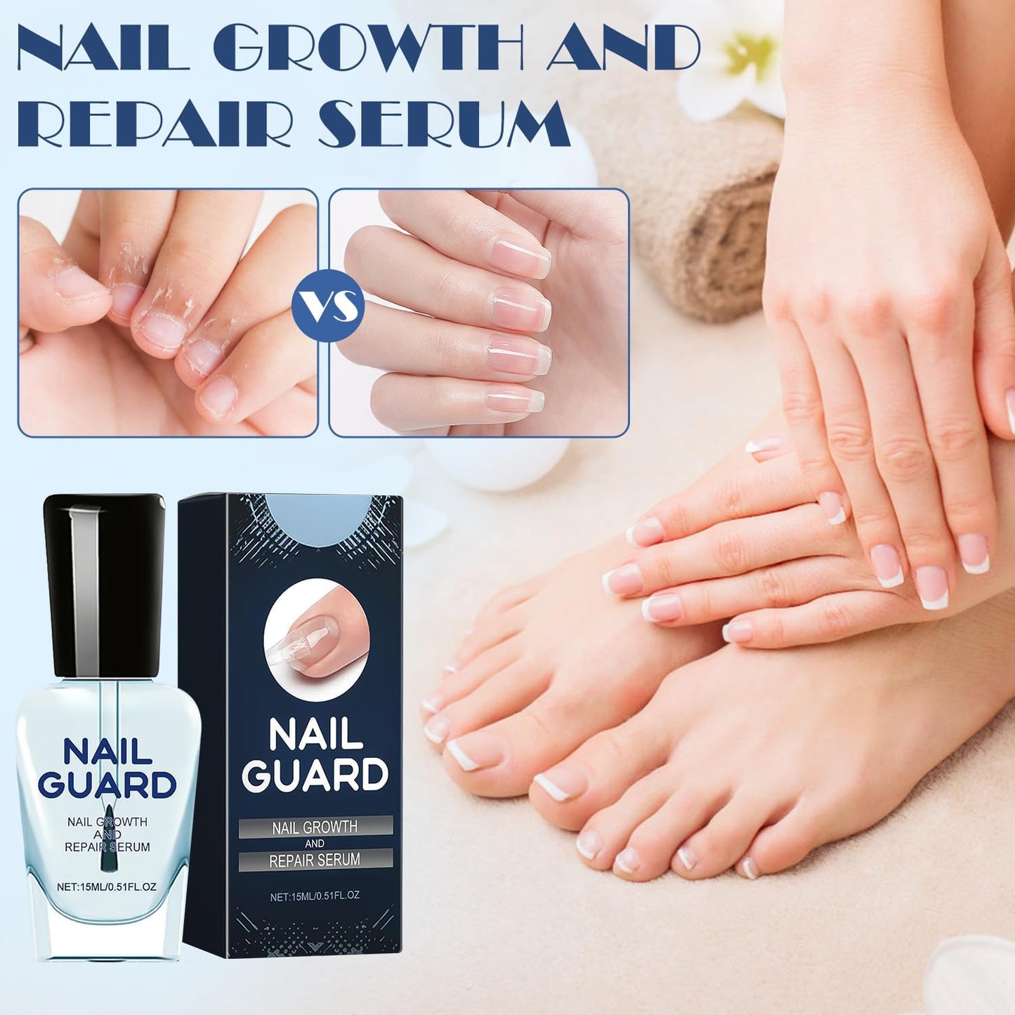 2Pcs Onyxoguard Nail Growth And Repair Serum, Onyx Guard Nail, Onyxoguard Serum, Nail Strengthener For Thin Nails And Growth
