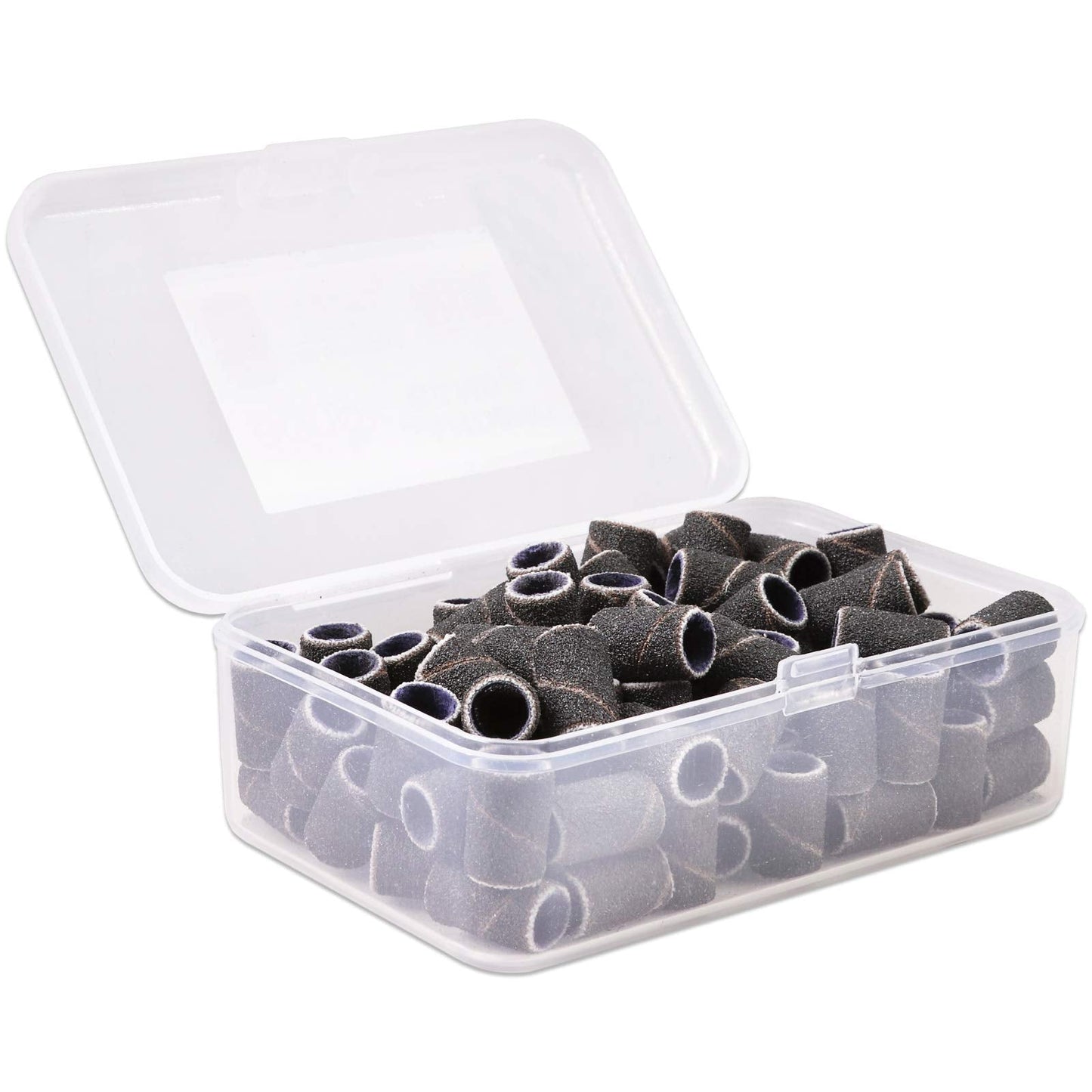 100 Pcs Large Black Nail Drill Bits Sanding Bands for Nail Drill 120 Coarse Grit – Nail File for Acrylic Nail Gel Manicures Pedicure