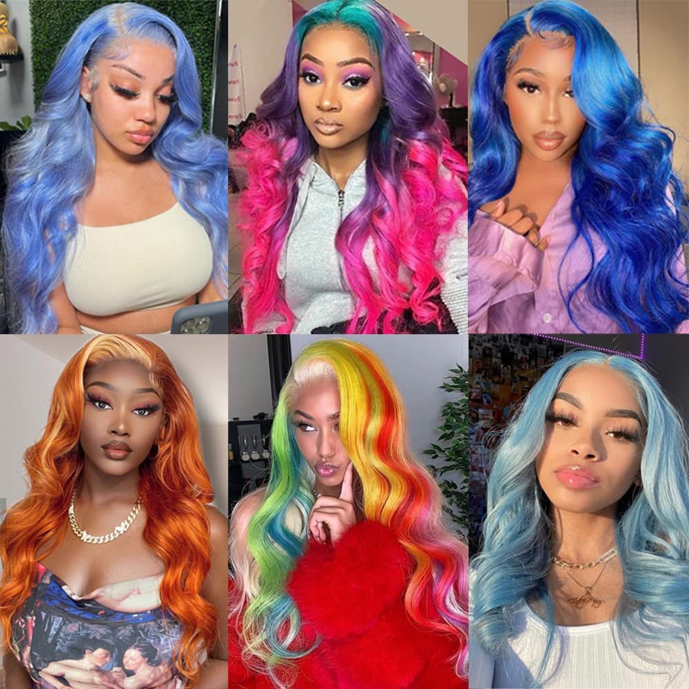 613 Lace Front Wig Human Hair Body Wave 22 Inch Free Part 613 HD Lace Frontal Wig Pre Plucked with Baby Hair Blonde 13x4 Lace Front Wigs Human Hair Wig for Women 10A Brazilian Virgin Hair 150% Density