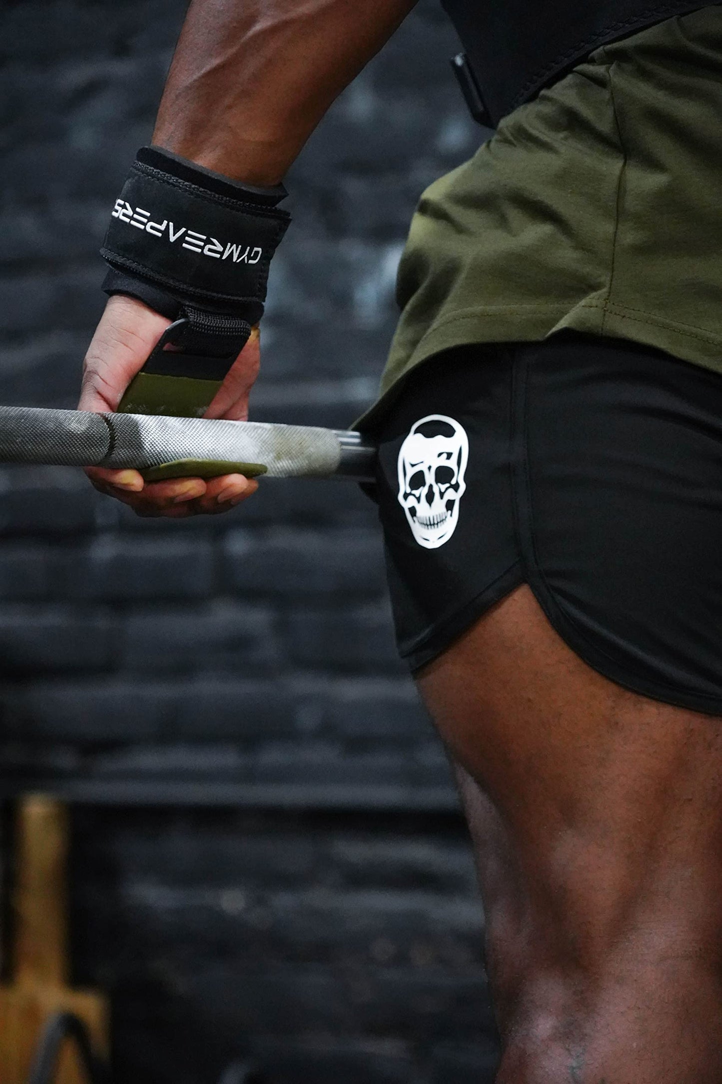 Gymreapers Weight Lifting Hooks (Pair), Heavy Duty Power Wrist Straps Hand Grip Support For Deadlifts, Pull Ups, Shrugs - Gym Gloves For Men and Women (OD Green)
