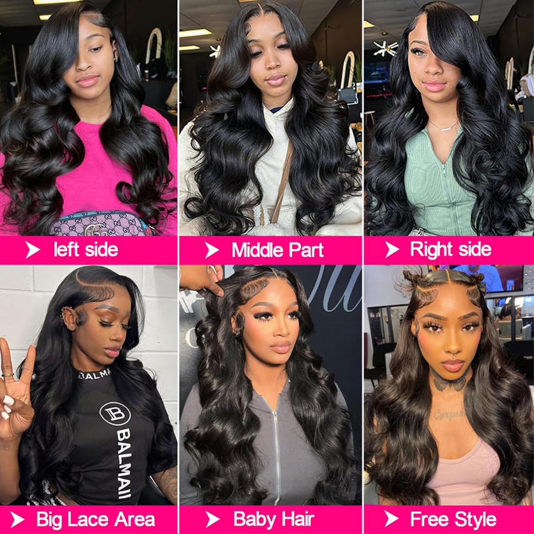 13x6 Lace Frontal Human Hair Closure Body Wave HD Transparent Frontal Closure 13x6 Ear to Ear Frontal Closure With Baby Hair Free Part 100% Virgin Human Hair Frontal Natural Hairline 18inch