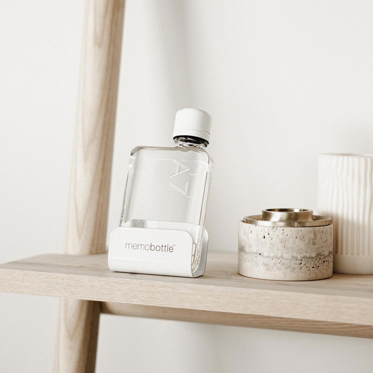 A7 memobottle - The Flat Water Bottle Designed to fit in Your Bag | BPA Free | 6oz (180ml)