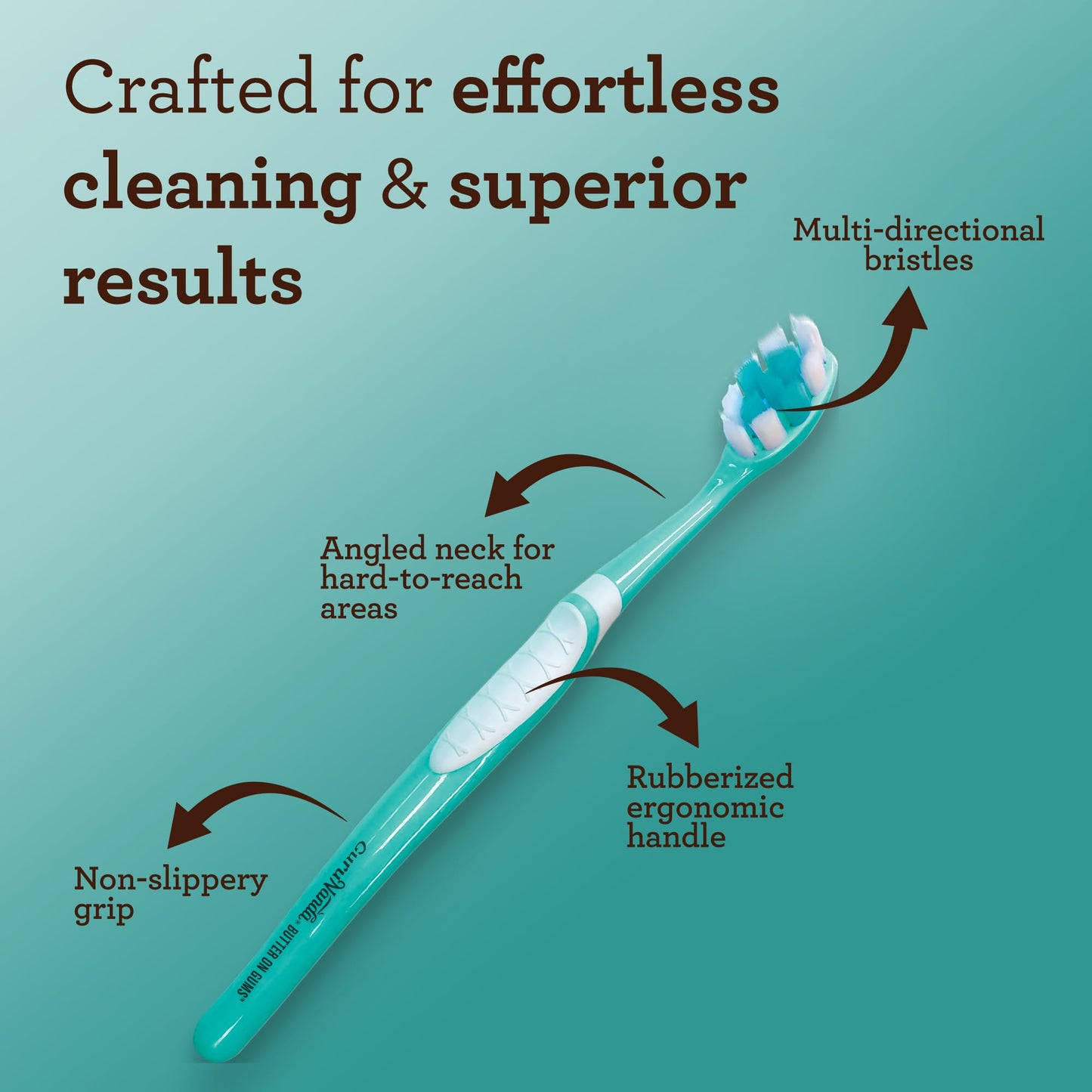 GuruNanda Butter On Gums Toothbrush Bundle with 8000+ Softex Bristles, 6 Count & Extra Soft Bristles, 2 Count