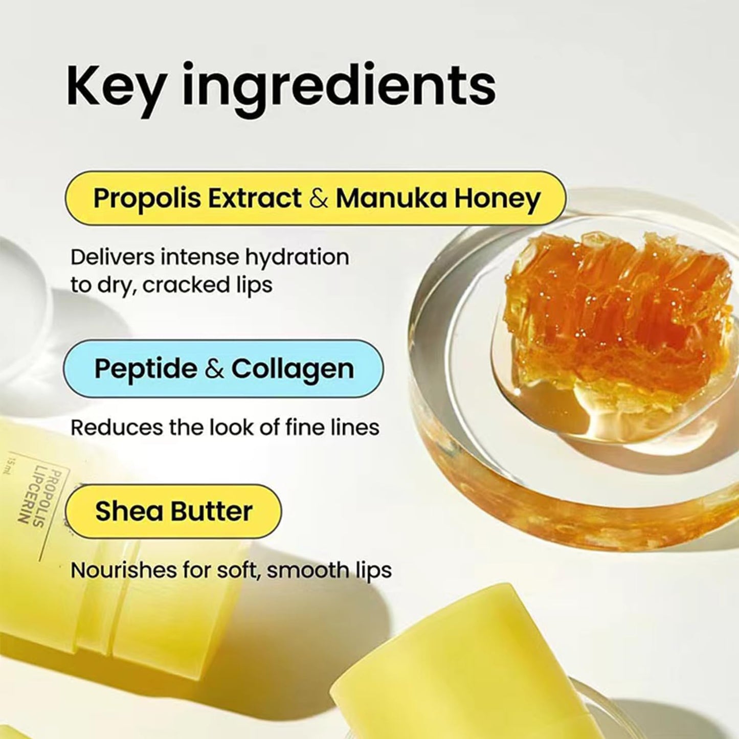 2 PCS Honey Lip Butter, Moisturizing Lip Care,Hydrating Overnight Lip Balm & Mask,Long-lasting Moisture Hygienic, Korean Skin Care