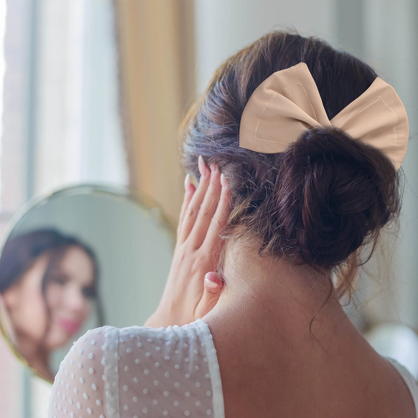 3 Pieces Hair Bun Maker for Women French Hairstyle Twist Donut Flexible Former Accessories Lazy Curler for Women Long Hair Styling(Black, Beige, Khaki)