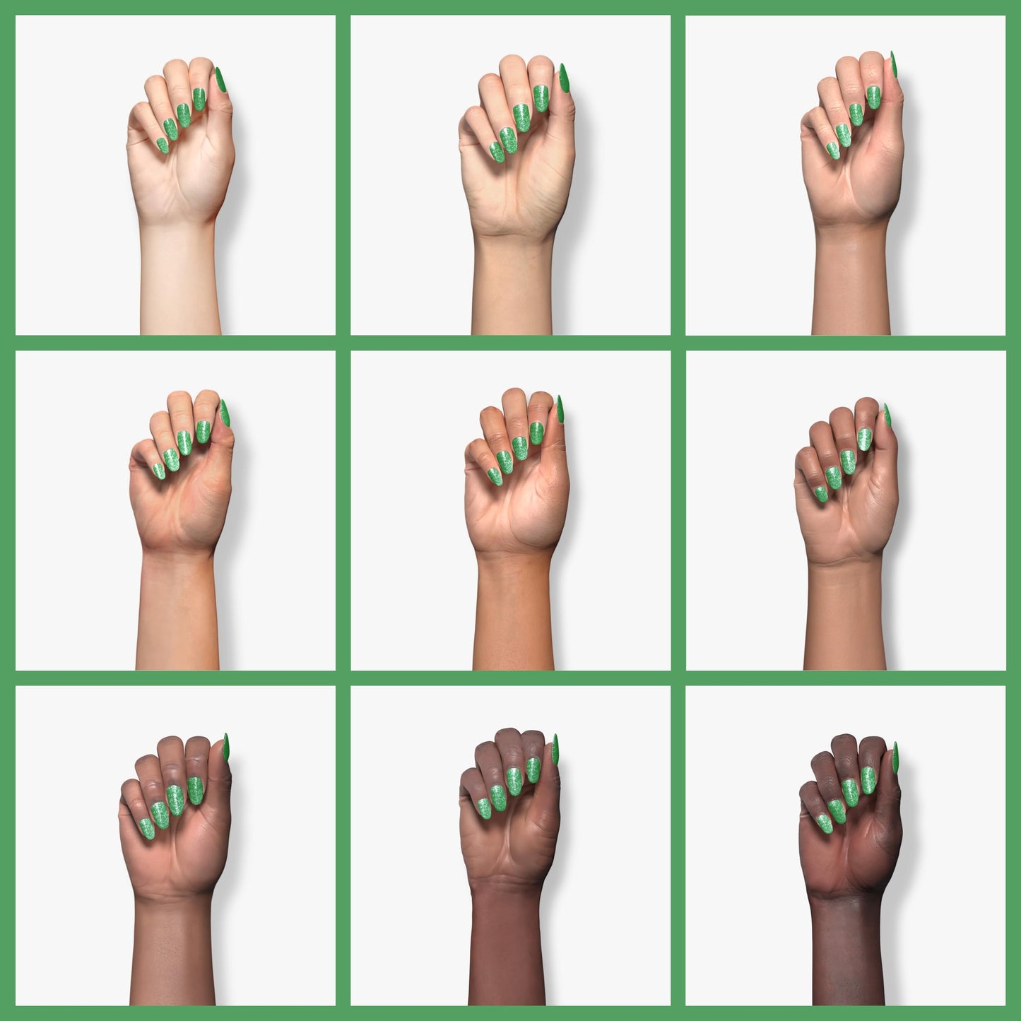 28g/Box Glitter Green Fine Dipping Powder No Lamp Cure Nails Dip Powder Like Gel Nail Natural Dry For Nail Salon£¬No.35