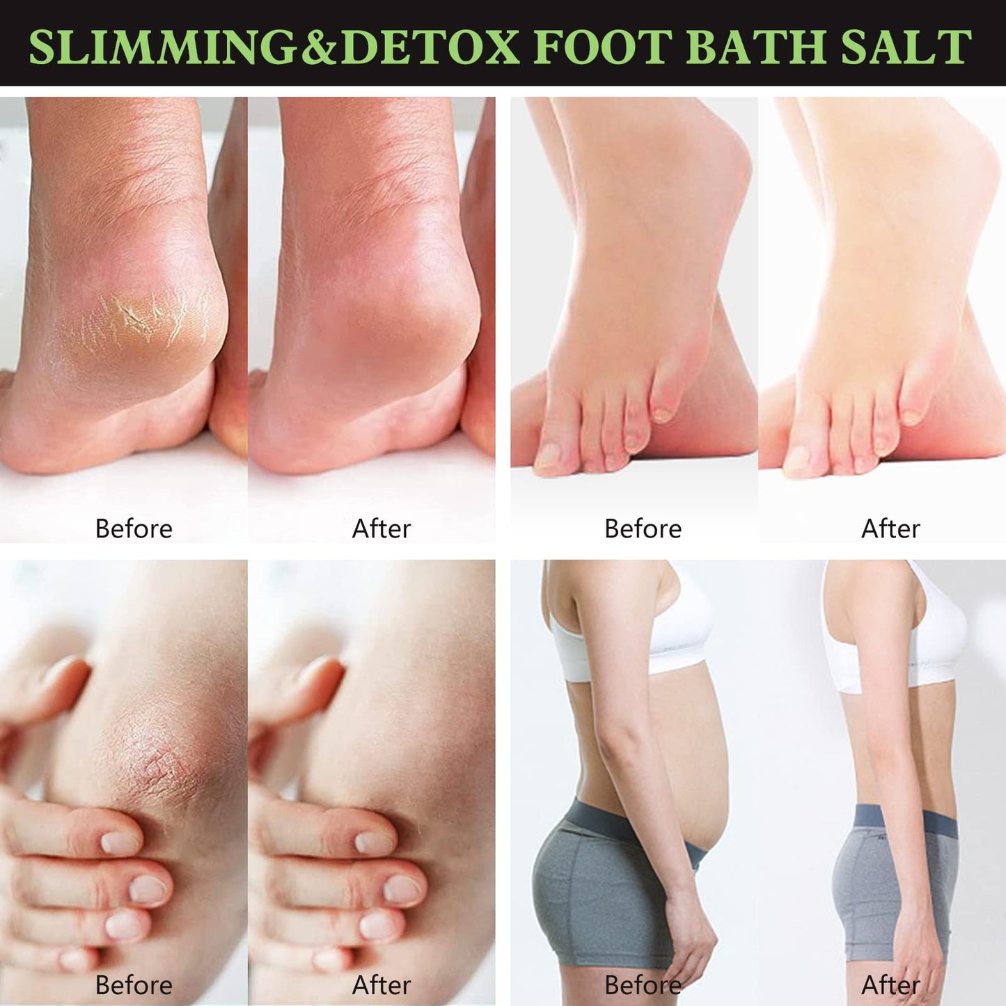 2Pack Herbal Body Detox Foot Soak Salt, Detox & Shaping Cleansing Foot Soak for Men and Women, Daily Rebody Body Detoxingherbs Foot Soak Salt for a Relaxing and Soothing Experience