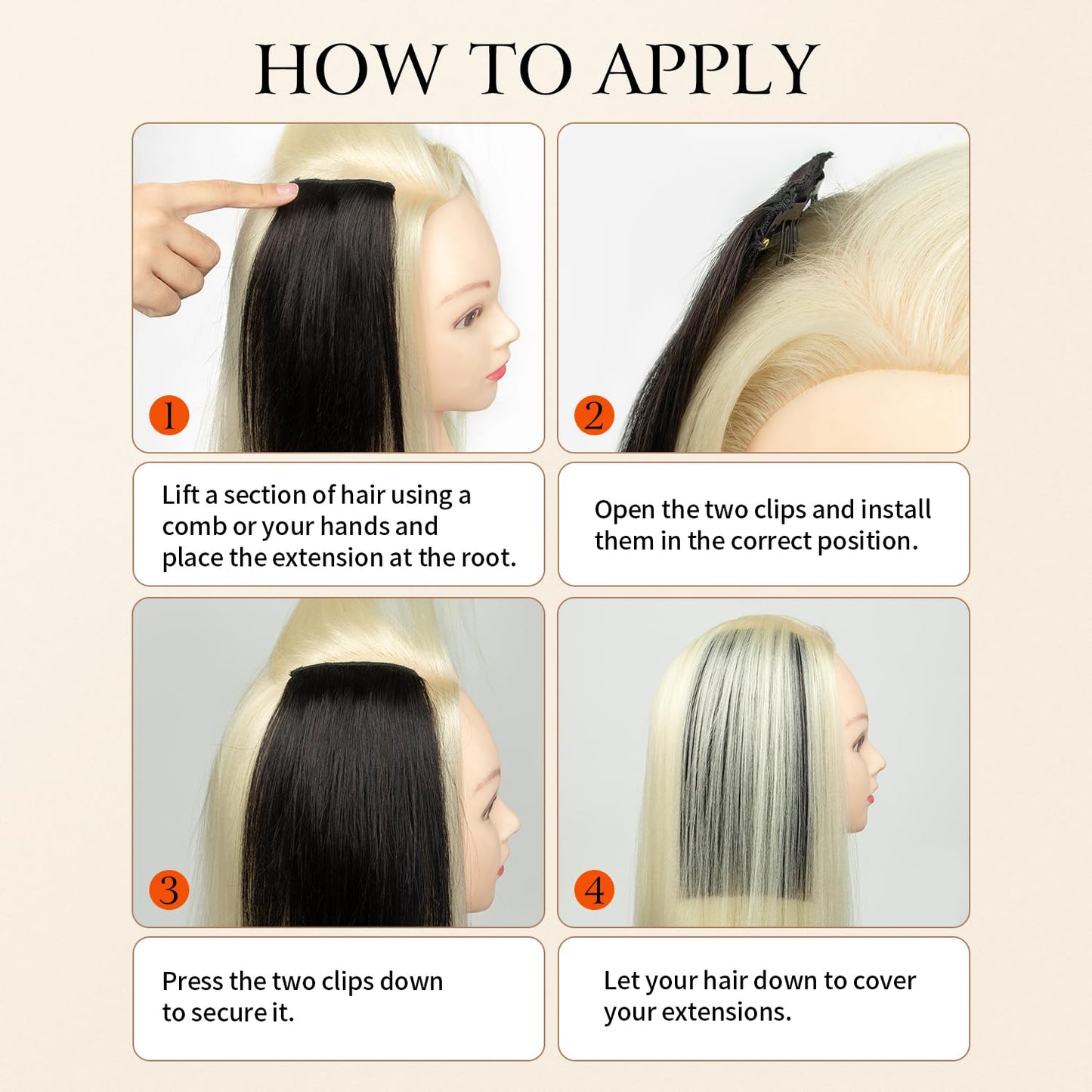 TANJET Hair Toppers for Women Human Hair Natural Invisible Hairpin Silky Straight Adding Hair Volume Hair Pieces for Thinning Hair Hair Clip in Extensions (#4 Medium Brown 12 Inch 17g/Pack/1pcs)
