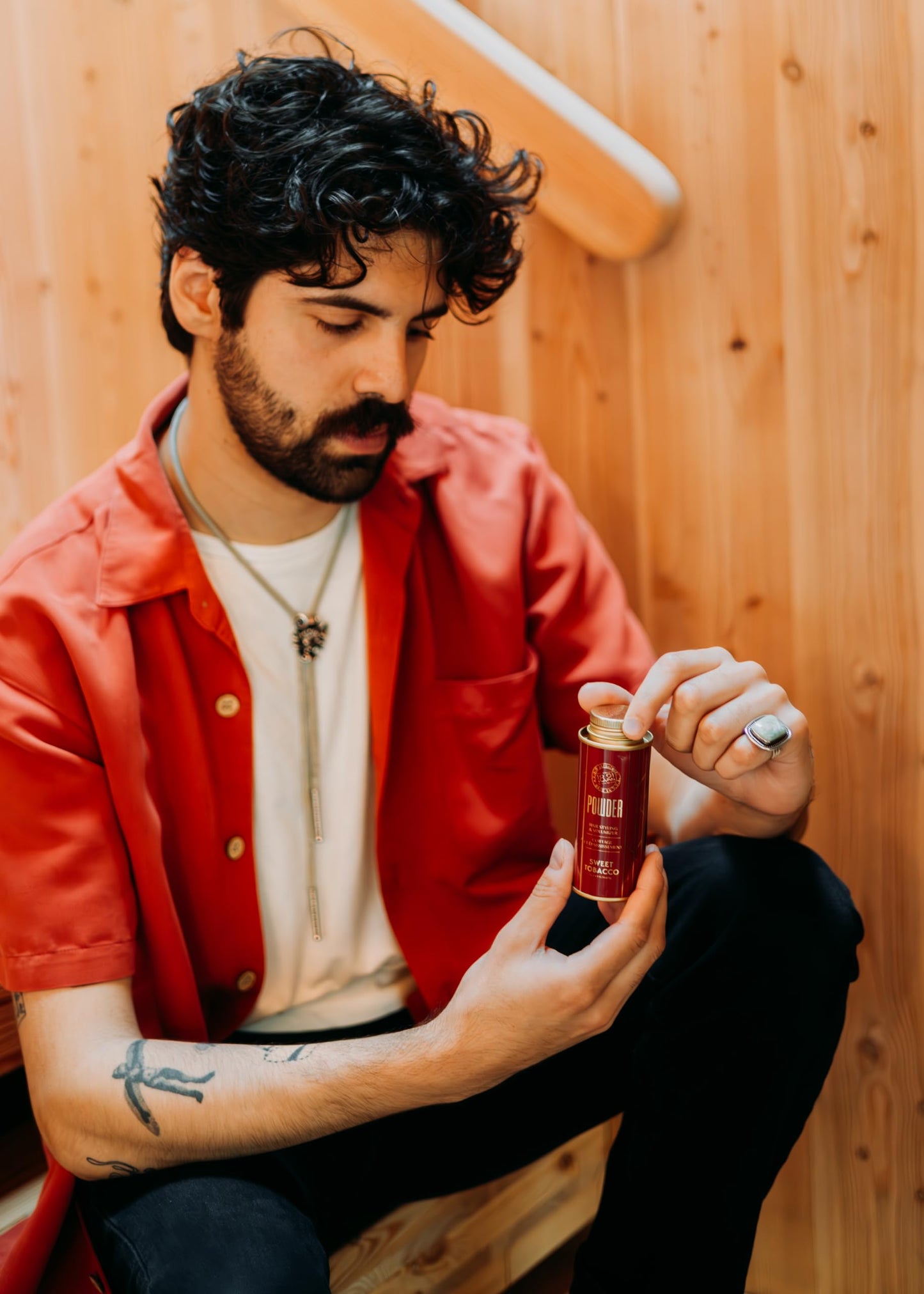 18.21 Man Made Hair Styling Powder for Men, Adds Volume, Texture, and Absorbs Oil with a Matte Finish, Flexible Hold, and Bold Sweet Tobacco Scent