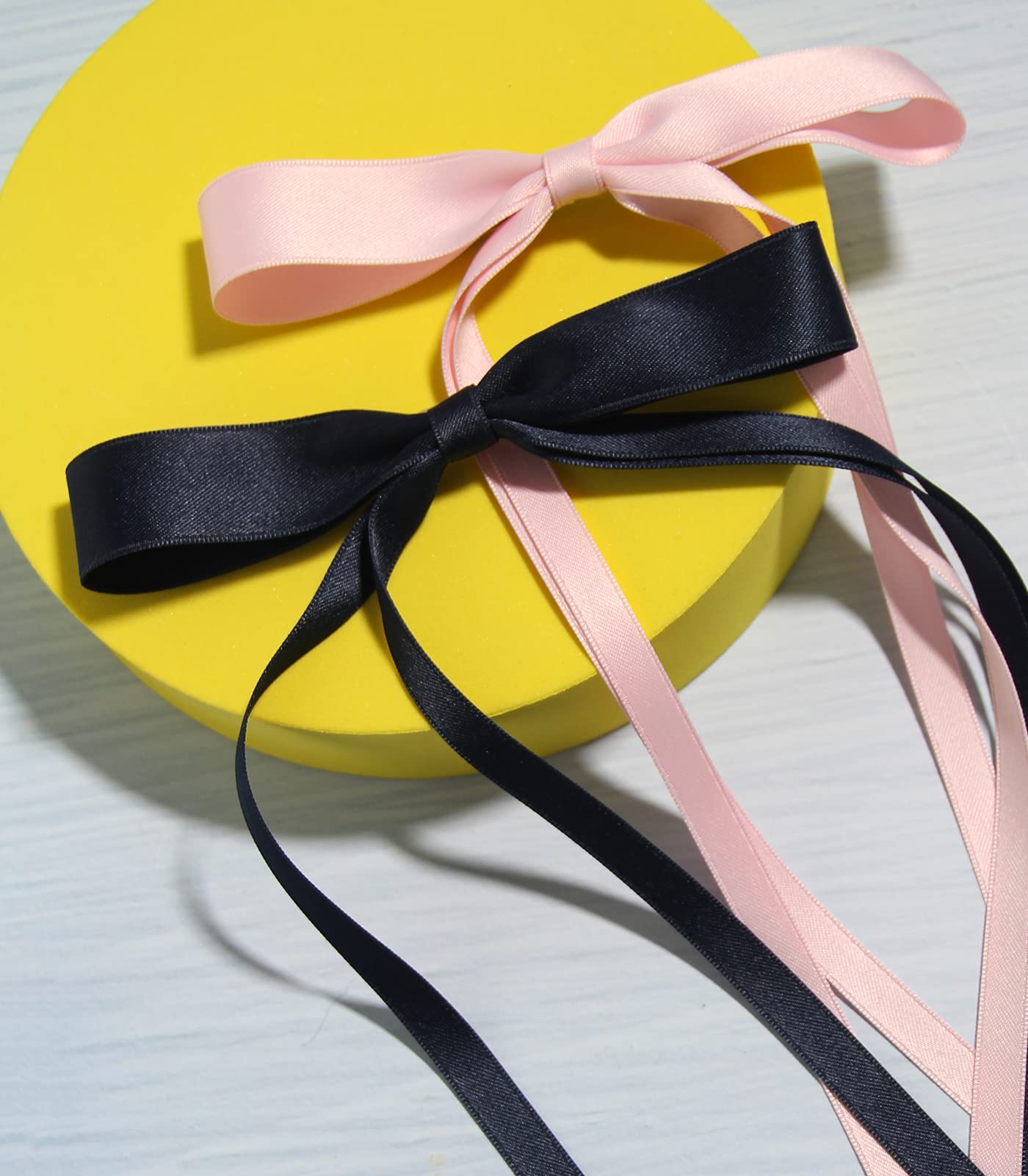 4pcs Tassel Ribbon Bowknot Hair Accessories with Long Tails, Solid Barrettes Claw Clips with Bows for Girls and Women (Navy Pink)