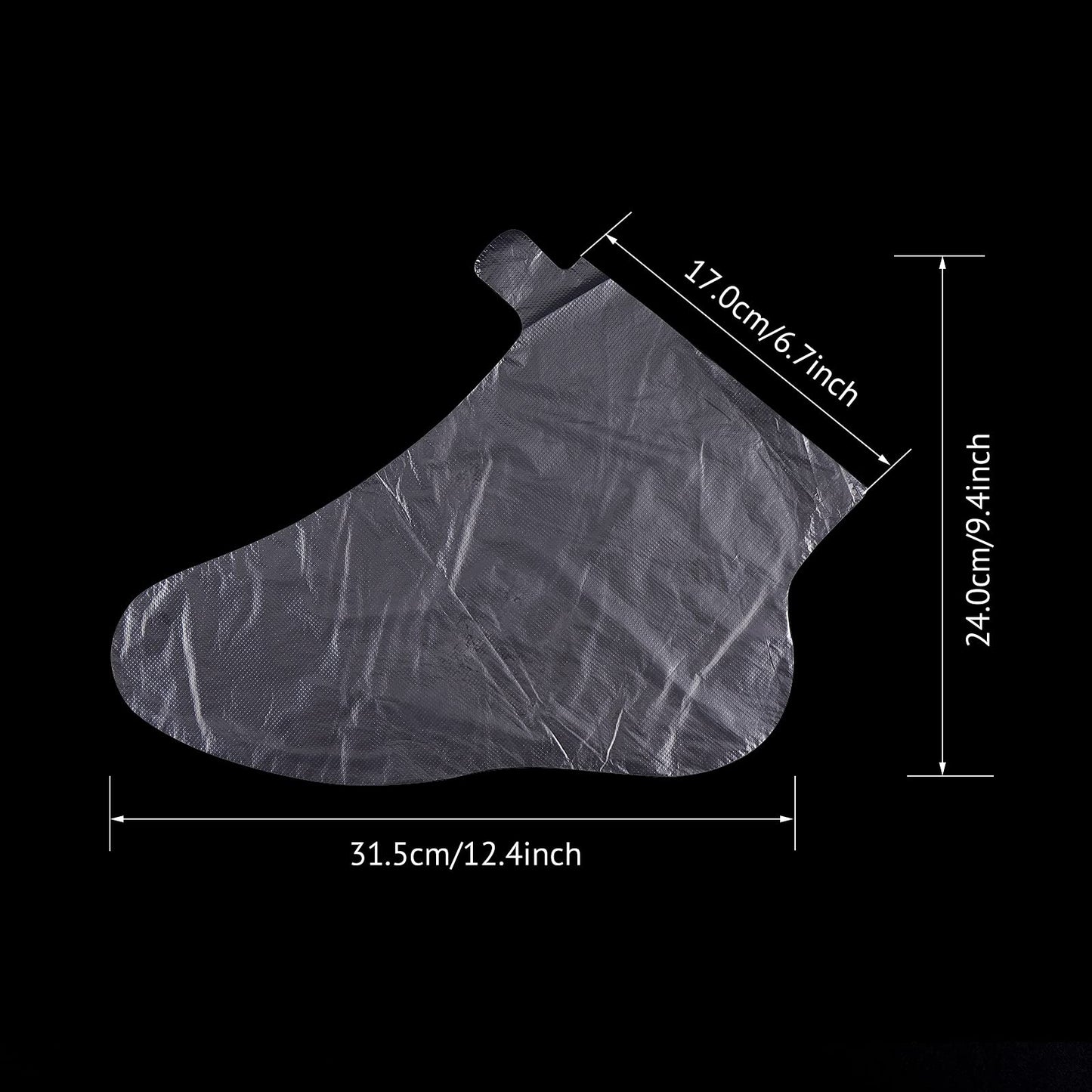 200pcs Foot Paraffin Wax Bath Liners, Niubow Plastic Hot Wax Therapy Bags Covers for Foot Therabath (200pcs Booties)