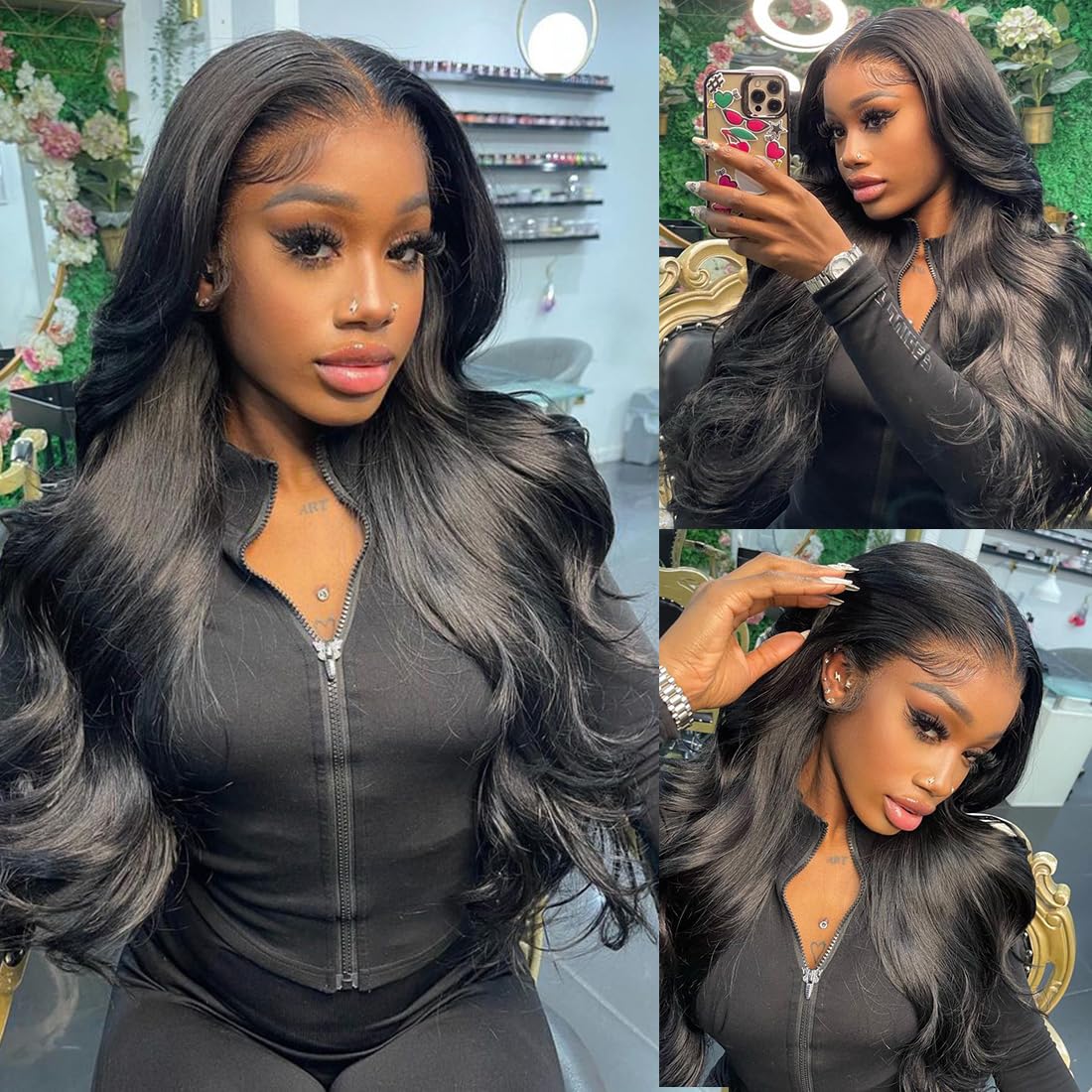 28 Inch Full Lace Front Wigs Human Hair Body Wave HD Lace Frontal Wig 180% Density Glueless Human Hair Wigs for Black Women 13x4 Lace Front Wigs Human Hair Pre Plucked Body Wave Wig Human Hair