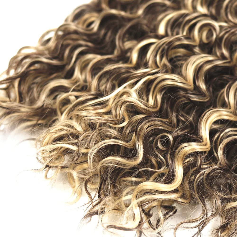 Ombre Human Hair Bundles P4/613 Bundles Brown Kinky Curly Human Hair Bundles Brazilian Virgin Hair 3 Bundles 18 18 18 inch Blonde Curly Wave Bundles Hair Weave for Women