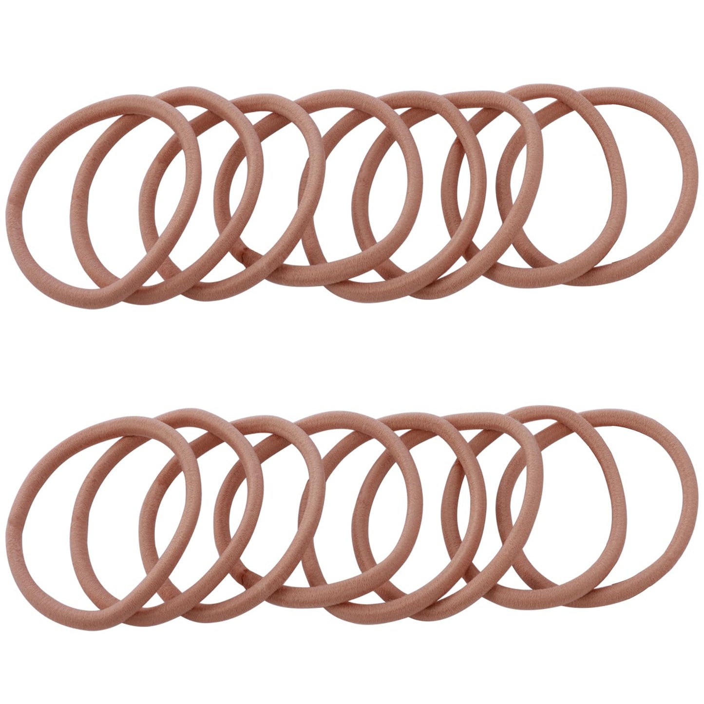 100PCS Hair Tie, 4MM Elastic Hair Ties No Damage Ponytail Holder for Women, Men and Girls (4mm Beige Blonde)