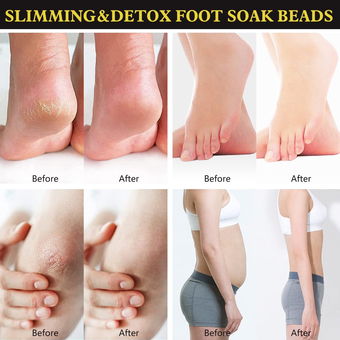 25PCS Herbal Body Detox Foot Soak Beads, Detox & Shaping Cleansing Foot Soak for Men and Women, Daily Rebody Body Detoxingherbs Foot Soak Beads for a Relaxing and Soothing Experience (5 Pack /25 PCS)