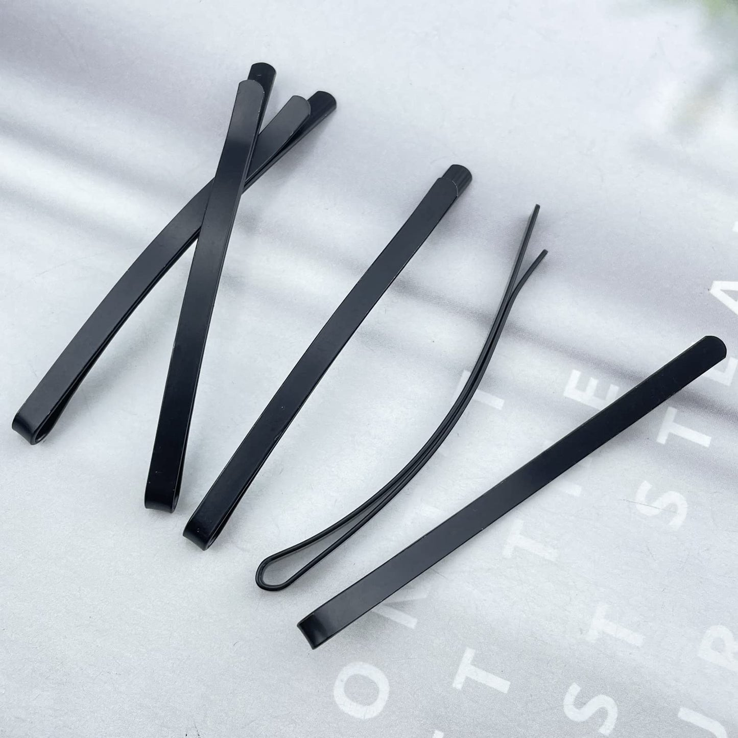 50 Black Jumbo Bobby Pins, 2.56 Inch Metal Hair Clips Hair Pin Bobby-pins Hairpins Hair Accessories for Women Thick Long Updo Hair Style