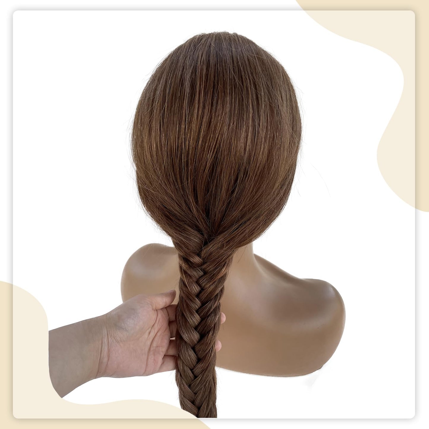 13x6 HD Transparent Lace Front Wigs 22 Inch Straight Lace Front Wigs Human Hair Pre Plucked Medium Brown to Medium Auburn Glueless Wigs Unprocessed Brazilian Virgin Human Hair with Baby Hair
