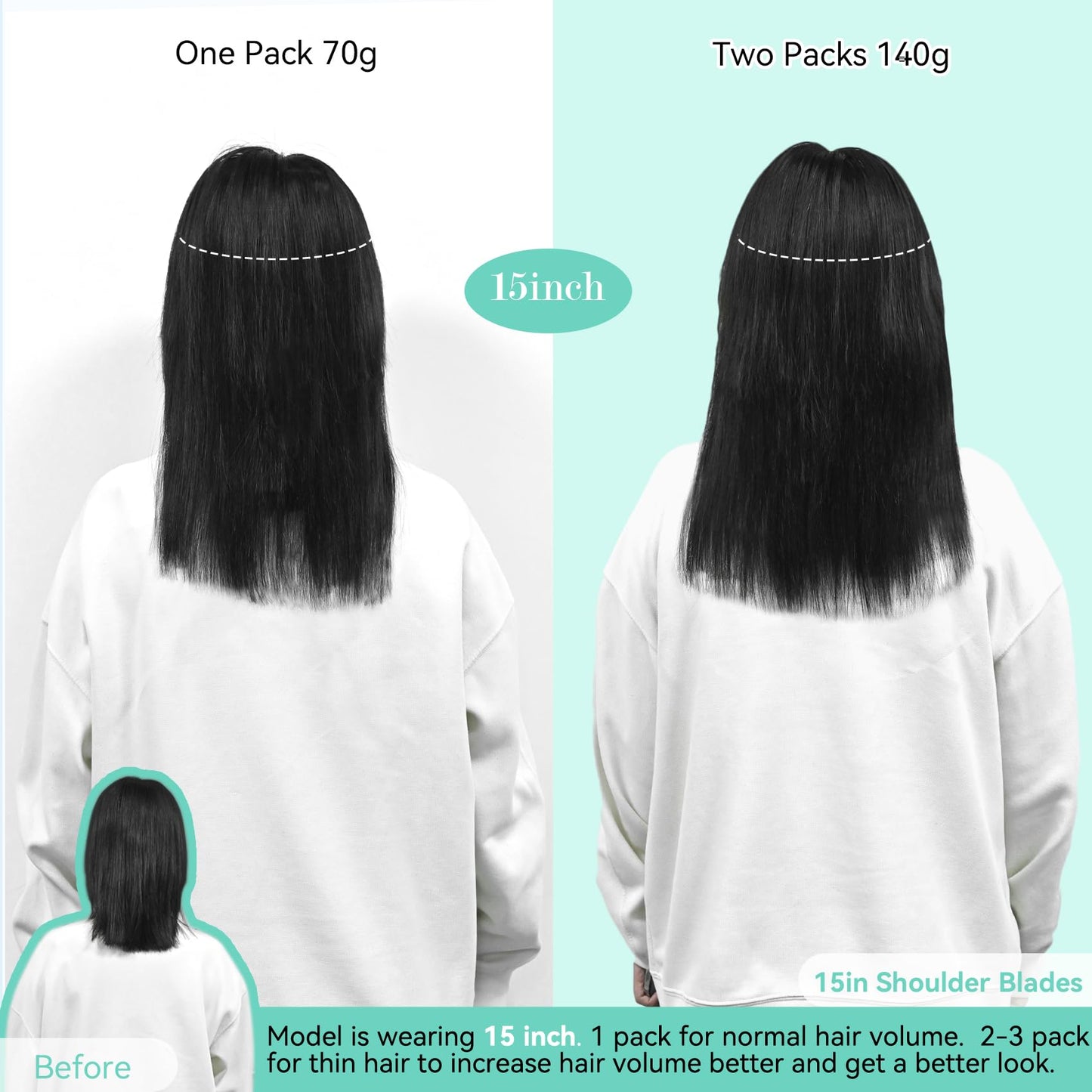 Ukira Blonde Clip in Hair Extensions, 15 Inch 70g 7pcs Ash Blonde Mixed Bleach Blonde Highlighted Hair Extensions, Ntural Straight Remy Human Hair Clip in Extensions for Women