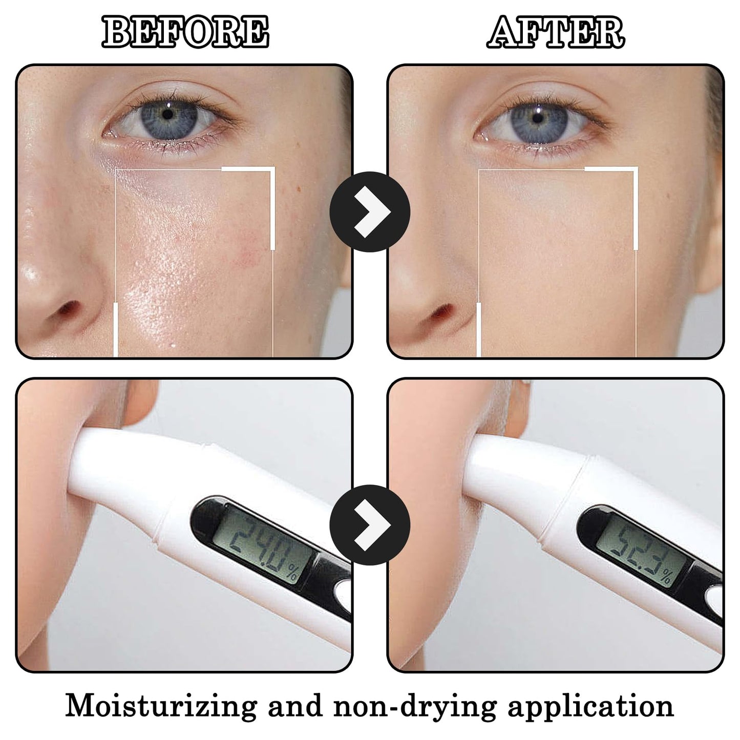 2PCS Full Coverage Concealer Foundation Set,Moisturizing BB Cream,Long Lasting Hydrating Lightweight CC Cream with Makeup Brush,Oil Control Face Moisturizer SPF 50 PA++++ Sunscreen(C)