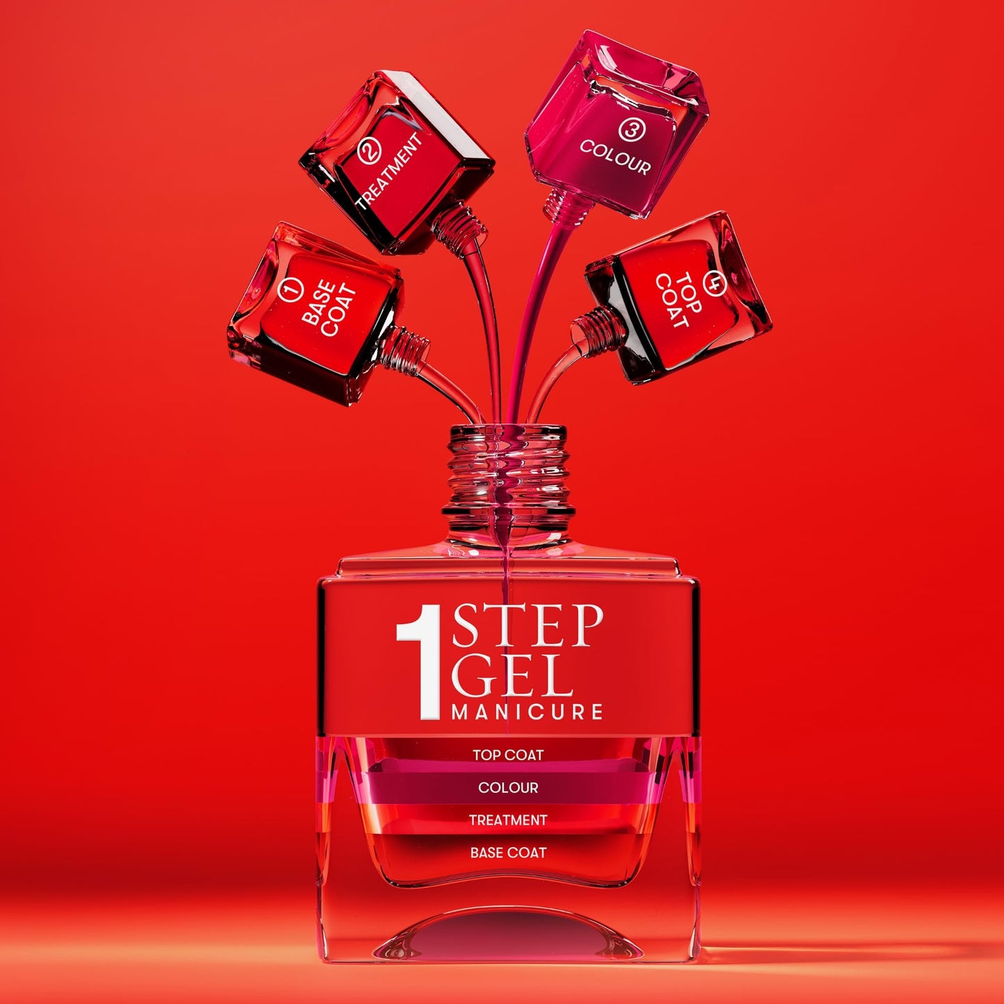 Nails Inc It's Topless Gel Nail Polish, 4-in-1 Base Coat, Treatment, Color & Top Coat, Long Lasting, Strong, Chip Free Nails, Glossy Salon Quality Manicure At Home, Vegan, Cruelty Free, Shade Sofia