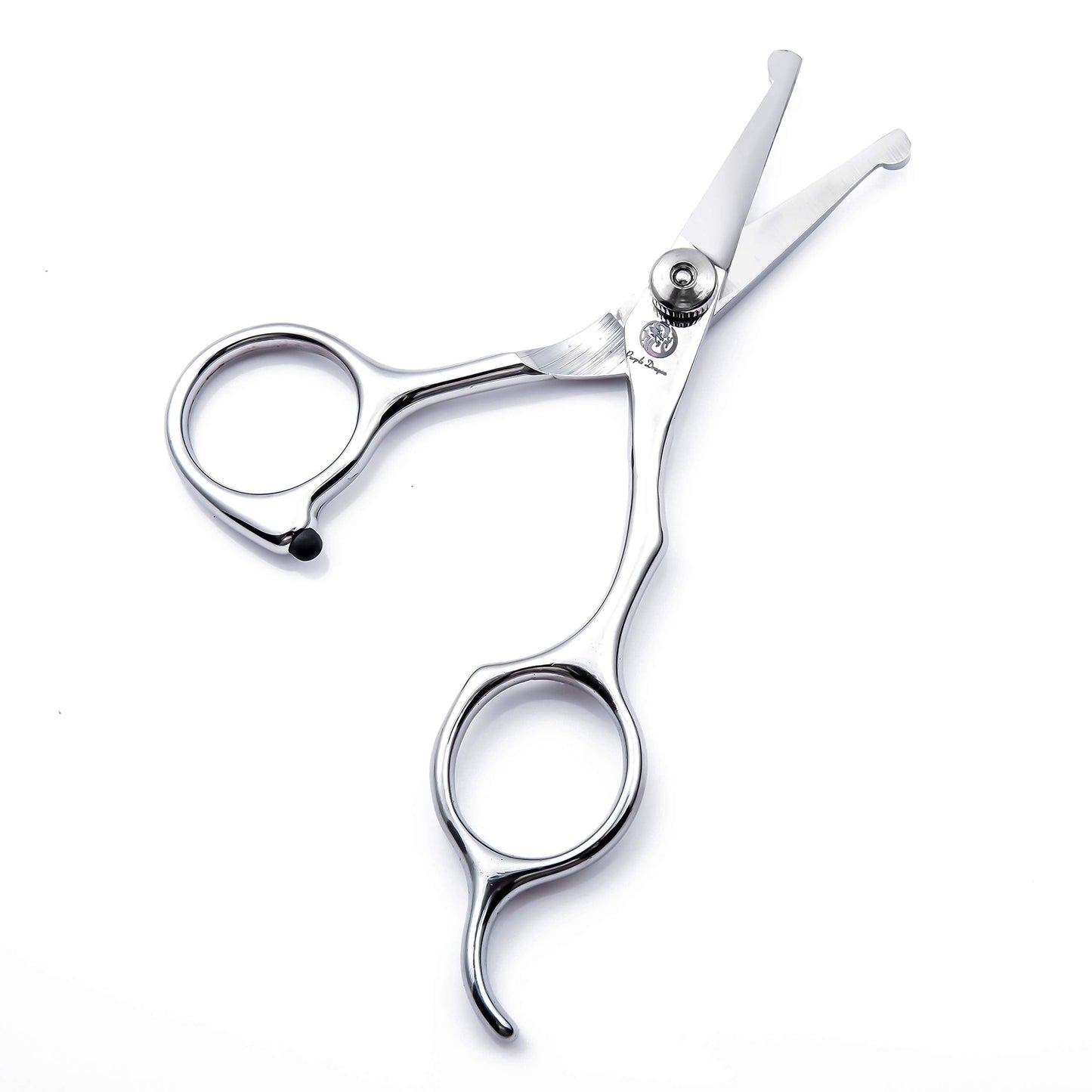 4.5 inch Pet Safety Grooming Small Ball Tip Facial Scissors for Nose, Ear, Face, Paw Hair