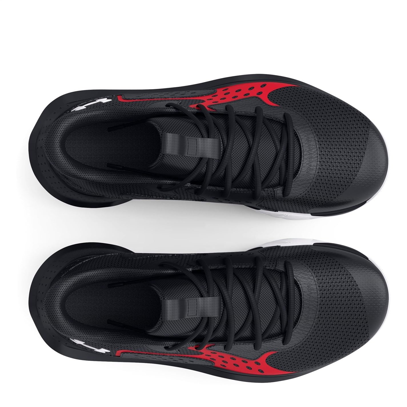 Under Armour Unisex Grade School Jet '23, (001) Black/Red/White, 6, US