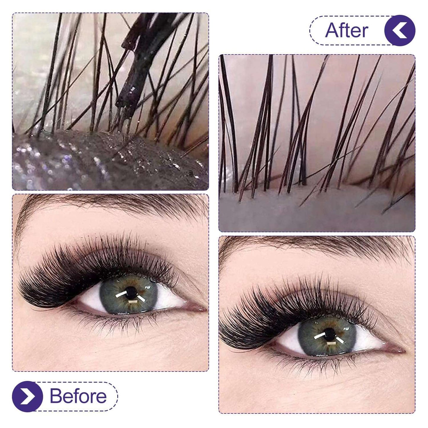 ACTROL Eyelash Cleanser Concentrate 100ml Professional Lash Shampoo Foaming Cleanser Lash Wash Concentrate for Extensions Lashes with Salon Home Care-Makes 40 Bottles Grape