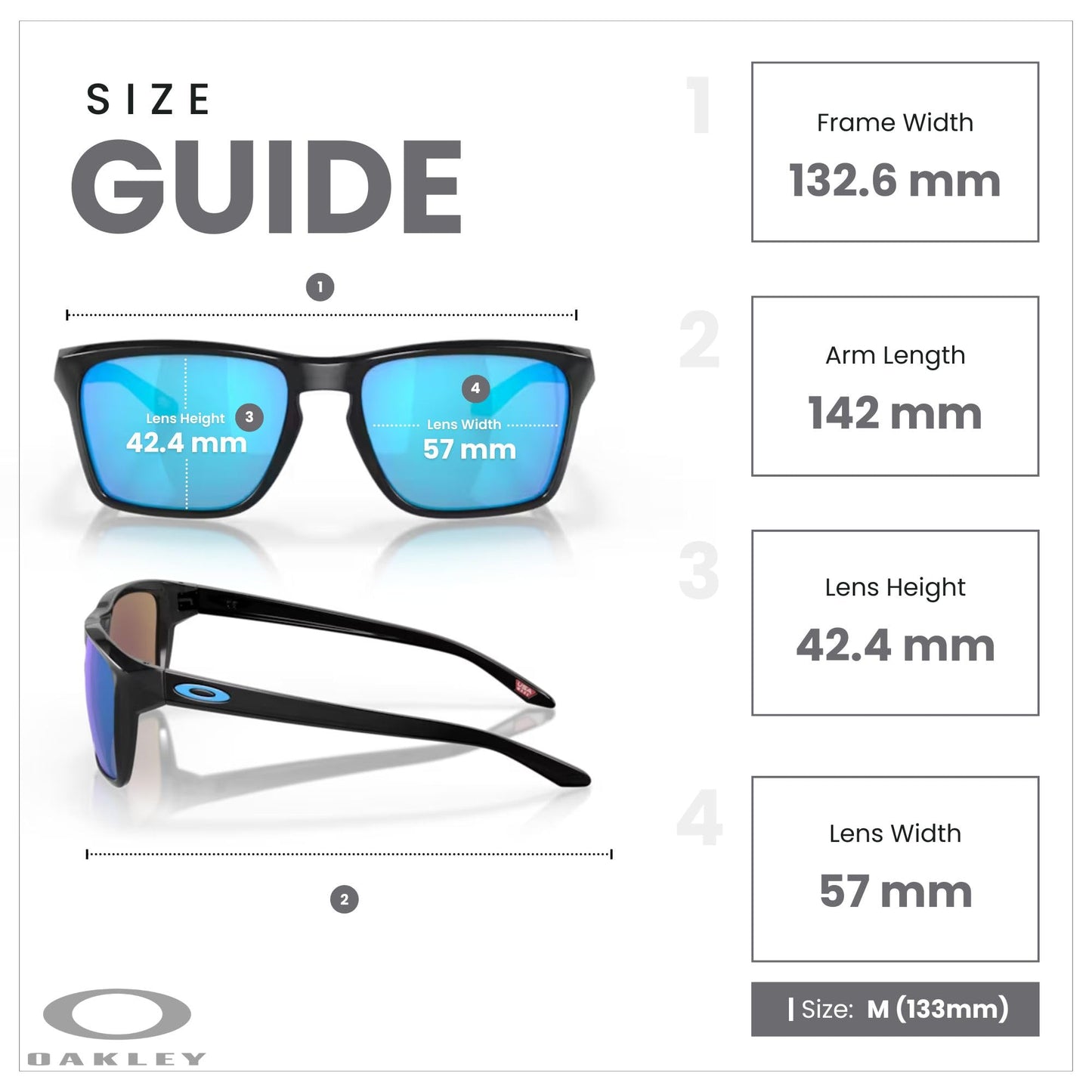 Oakley Sylas OO9448 944824 57MM Black Ink/Sapphire Iridium Rectangular Sunglasses for Men + BUNDLE Accessory Leash + BUNDLE with Designer iWear Eyewear Kit