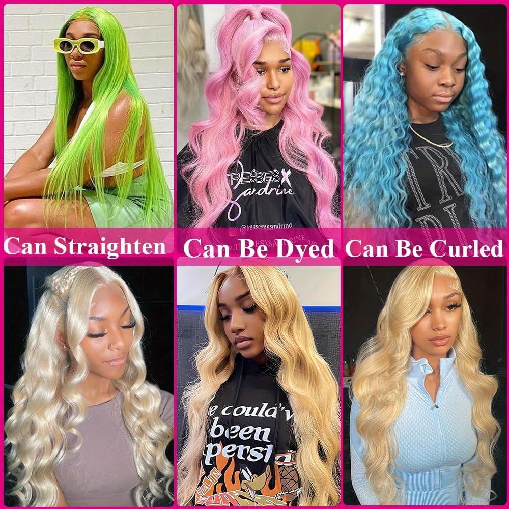 613 Blonde Deep Wave Human Hair 16inch 3 Bundles 613 Blonde Deep Wave Bundles Human Hair Bundlles 613 Bundles Blonde Bundles Brazilian Unprocessed Virgin Hair Wet and Wavy Human Hair Extensio