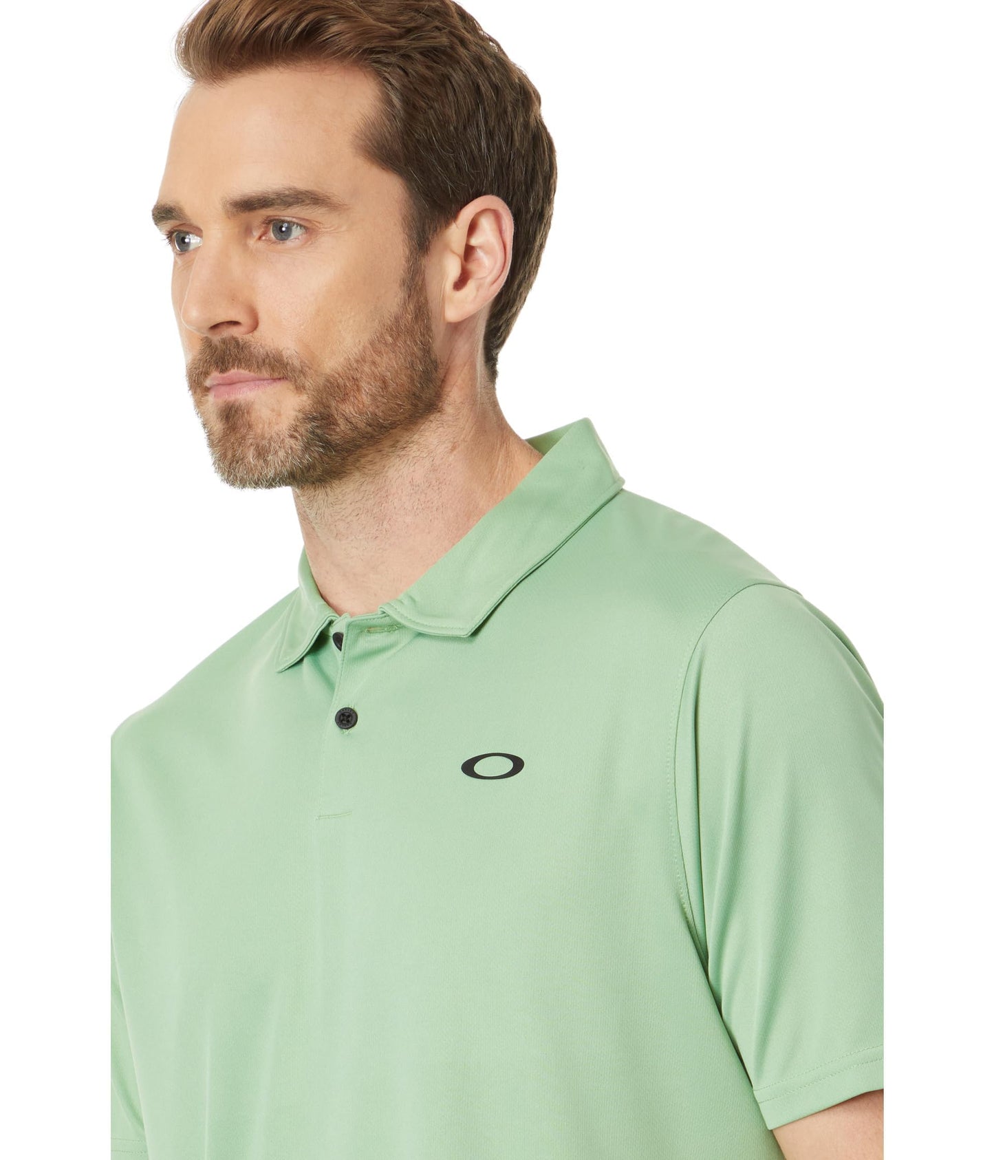 Oakley Men's Icon Thermonuclear Protect Recycled Polo Shirt, New Jade, XX-Large