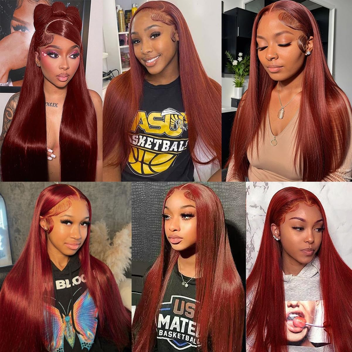 250 Density Straight Lace Front Wigs Human Hair Pre Plucked 13x4 HD Transparent Lace Front Wigs Human Hair for Women Reddish Brown Lace Front Wigs HumanHair 33# Colored Brazilian Human Hair Wig 30Inch