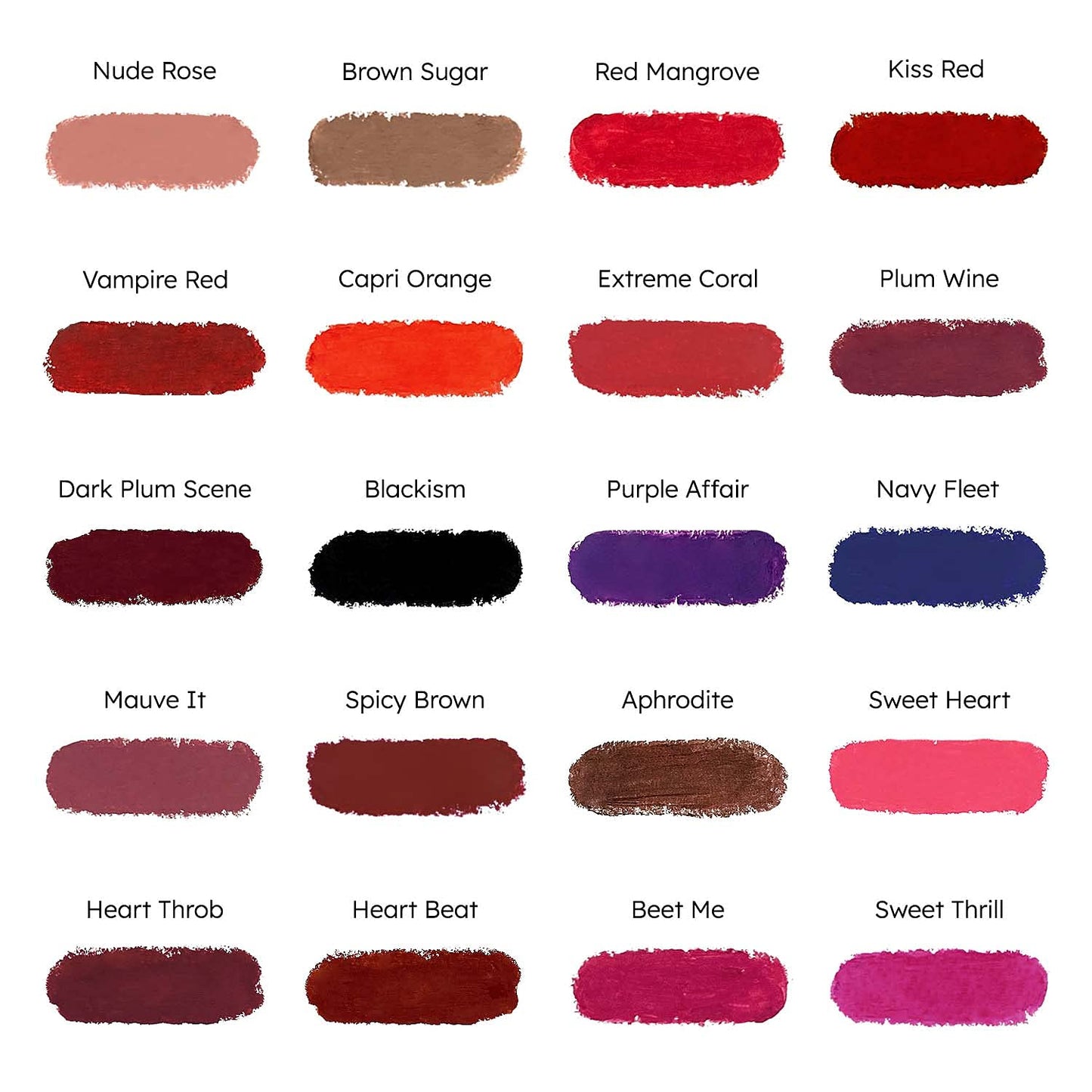 Ruby Kisses Lipstick, Matte Finish, Long-Lasting, Highly Pigmented, Smooth Apply, Full Coverage Lip Color Makeup (Rosy Brown)