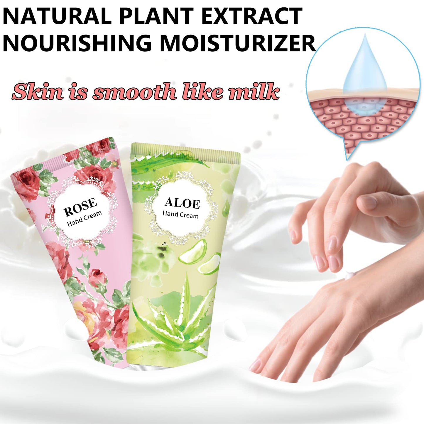 74 Pack Hand Cream Gift Set For Women and Girls,Easter Basket Stuffers,Mothers Day Gifts,Teacher Appreciation Gifts,Natural Plant Hand Lotion For Dry Cracked Hands,Scented Mini Hand Lotion Travel Size
