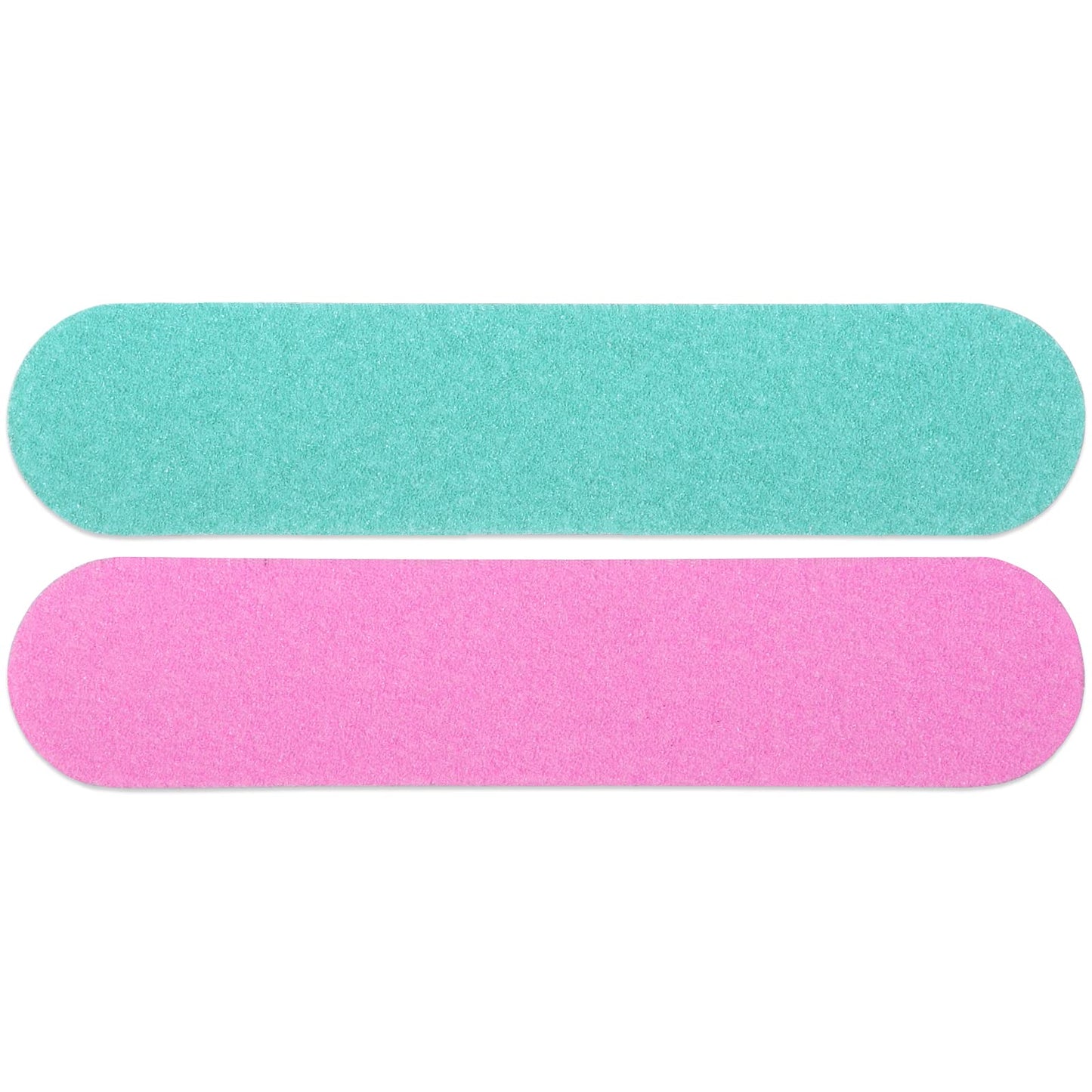 25PCS Mini Size PANA Professional Double Sided Nail Files - Pink&Teal, 80/80 Grit - Emery Board Nail Buffering File Manicure Pedicure Nail Polisher Washable